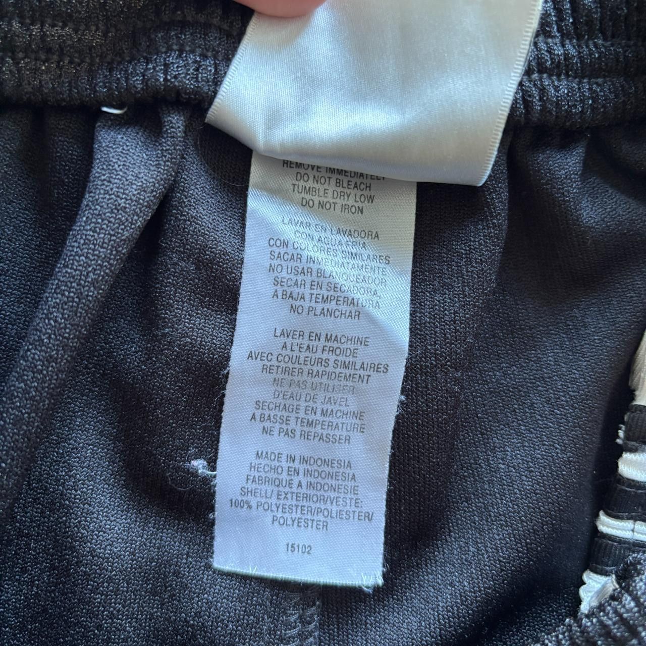 Adidas heavy knitted "pique" track pants - snaps on sides Size US 33 - 5 Thumbnail