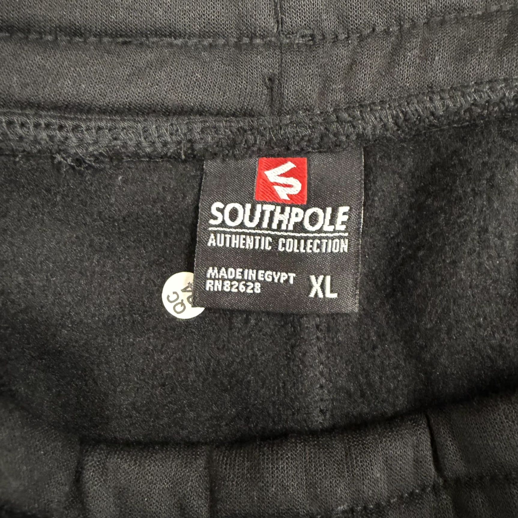 Southpole Southpole Mens XL Black Fleece Lined Joggers Sweatpants Drawstring Cuffed Pants Size US 36 / EU 52 - 5 Thumbnail