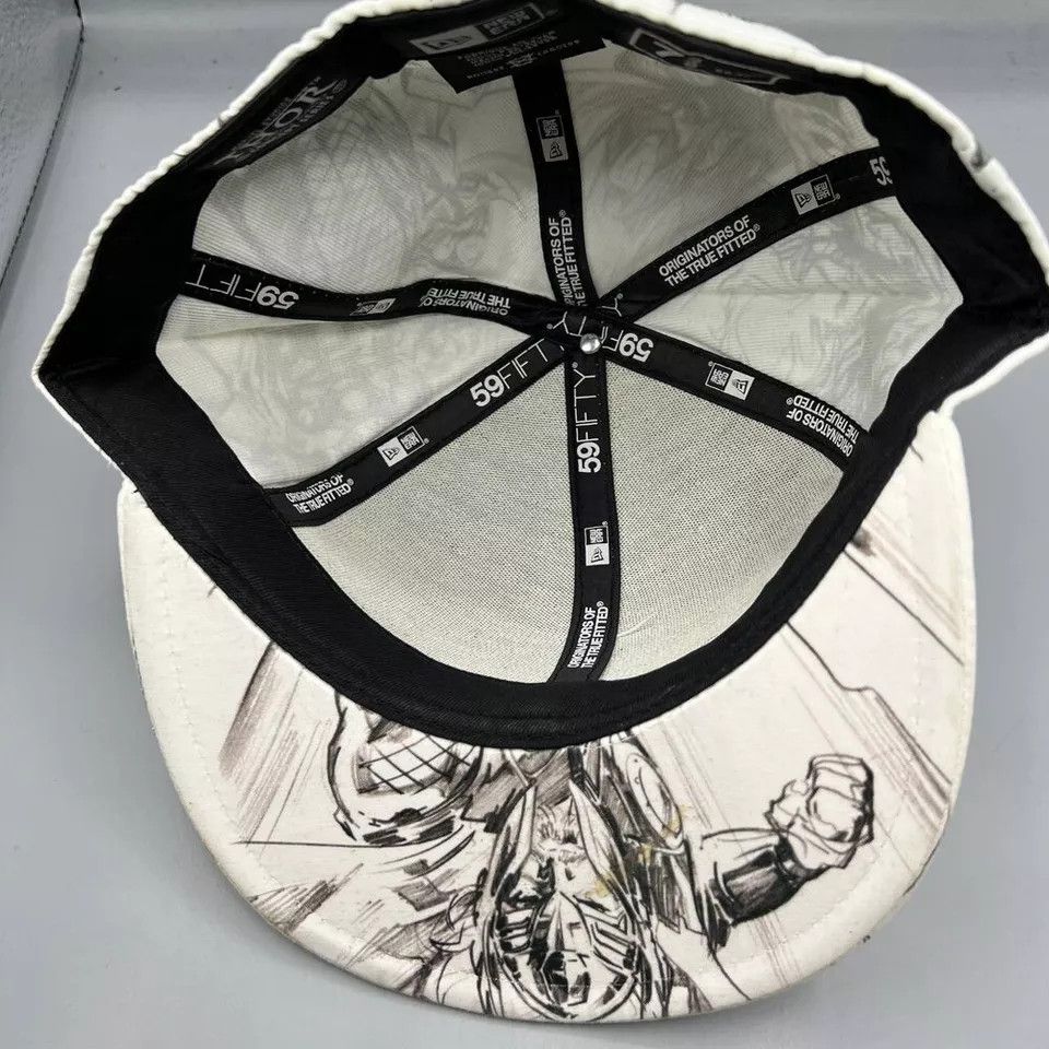 New Era Thor The Mighty Avengers Marvel Hat 7 3/8 White Fitted Cap Size ONE SIZE - 5 Thumbnail