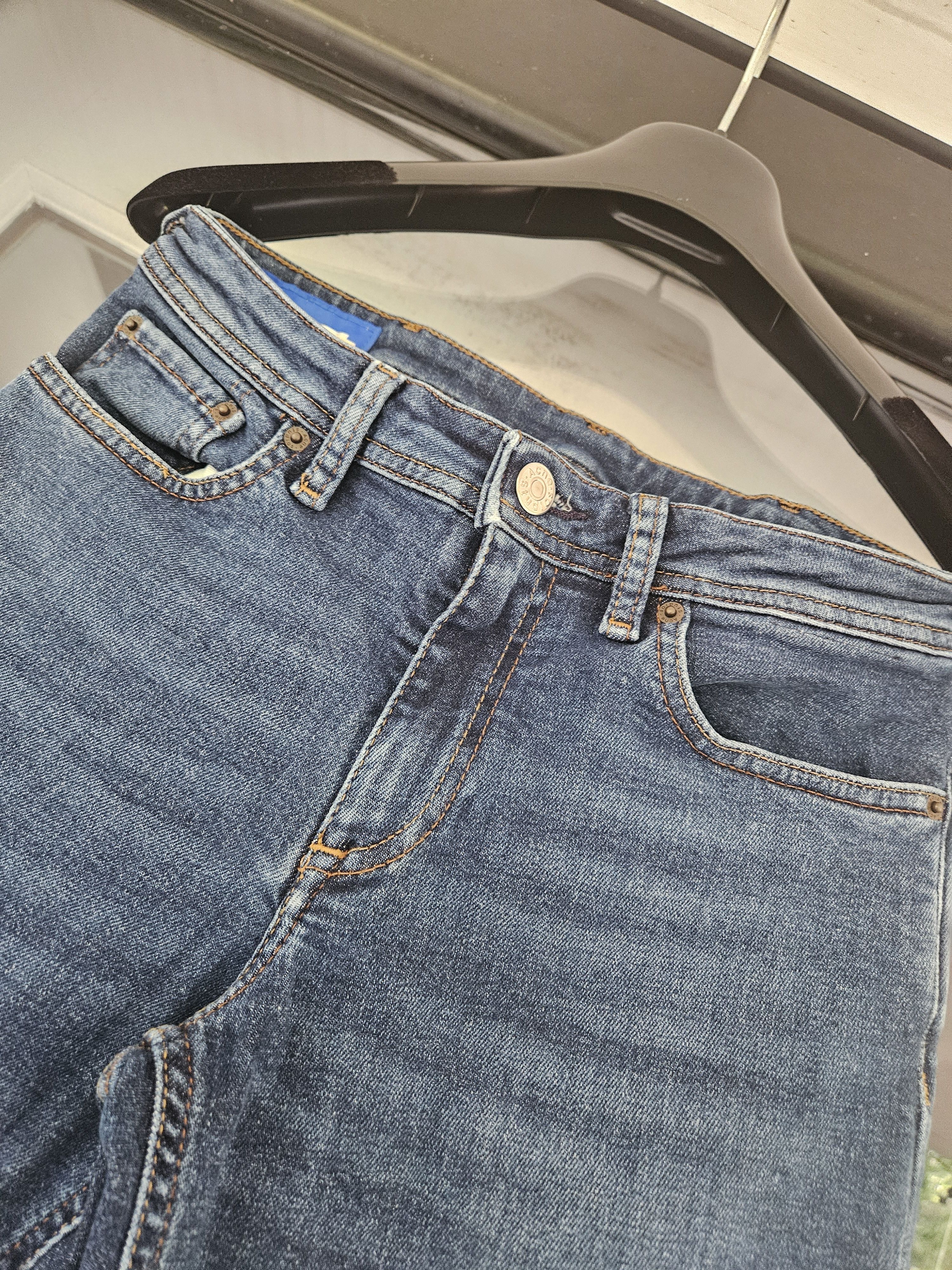 Acne Studios Climb Mid Blue Blå Konst Skinny Blue Stretch Fit Denim Jeans Size 26" / US 2 / IT 38 - 4 Thumbnail