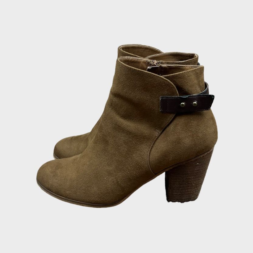Nordstrom Abound | Loren Brown Heeled Ankle Booties | Size 9 Size US 9 / IT 39 - 9 Thumbnail