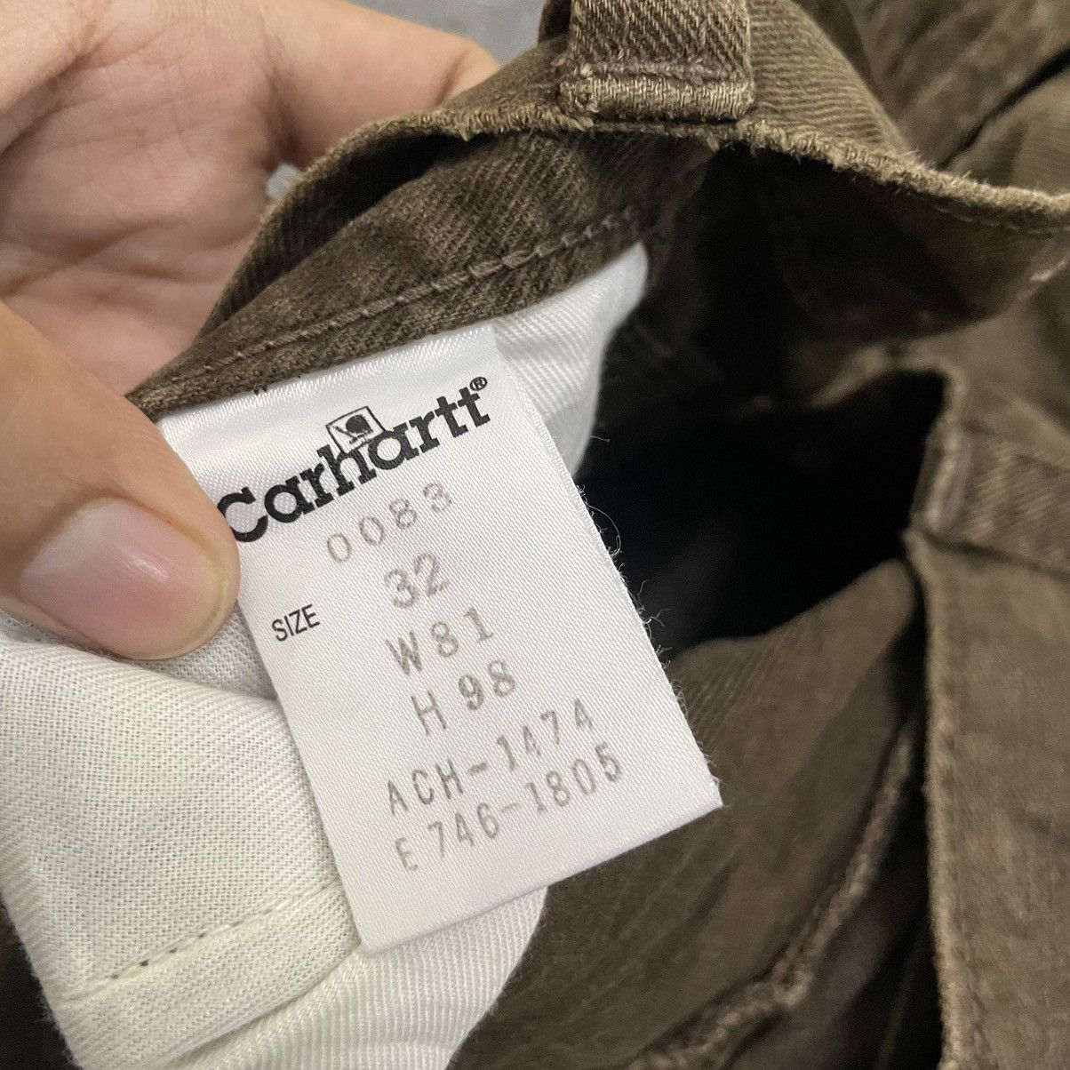 Carhartt Carhartt Olive Carpenter Pant Workwear Streetwear Style Size US 32 / EU 48 - 4 Thumbnail