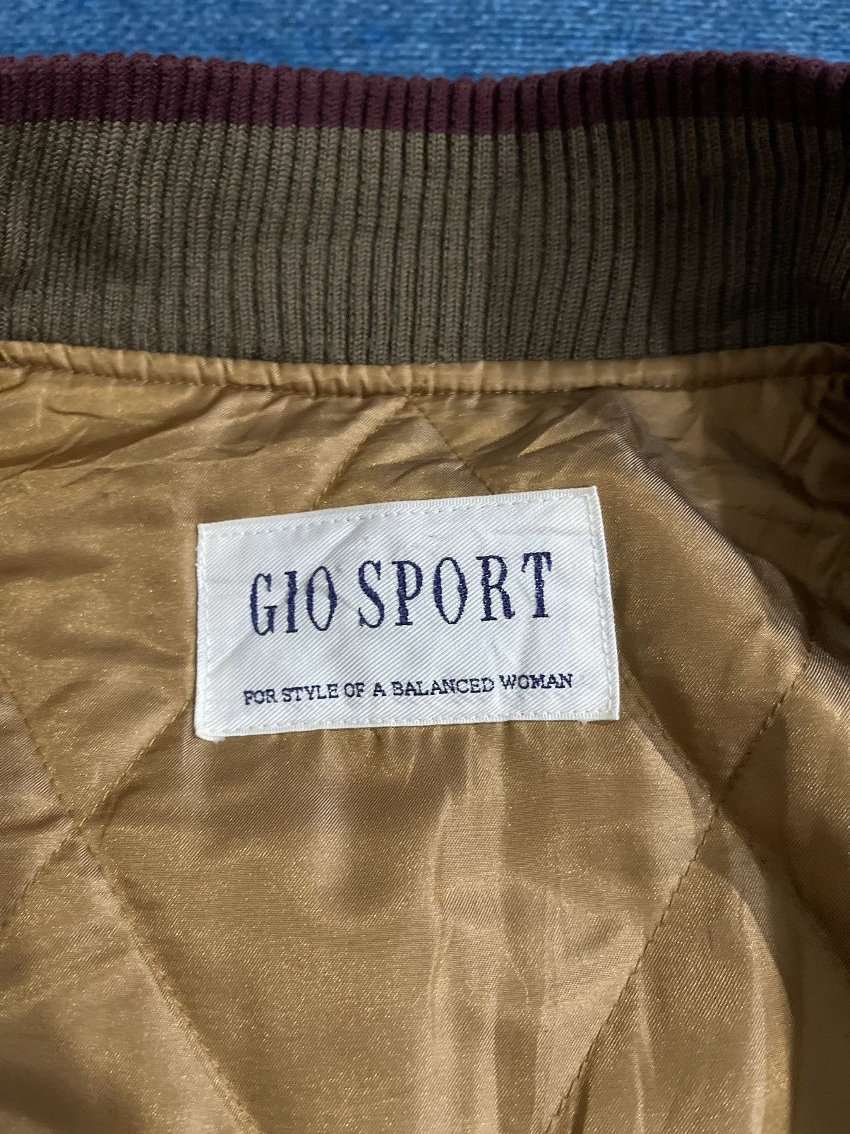 Japanese Brand × Vintage Vintage Gio Sport Weekend Wool Bomber Jacket Size US XL / EU 56 / 4 - 15 Thumbnail