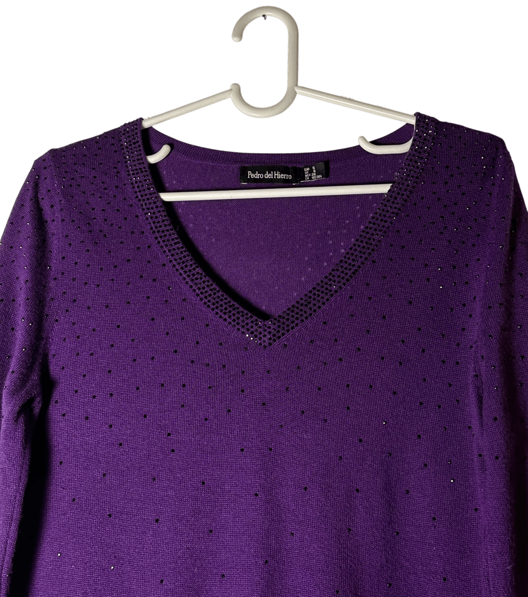 Other Pedro Del Hierro Purple Jumper Size S / US 4 / IT 40 - 2 Thumbnail