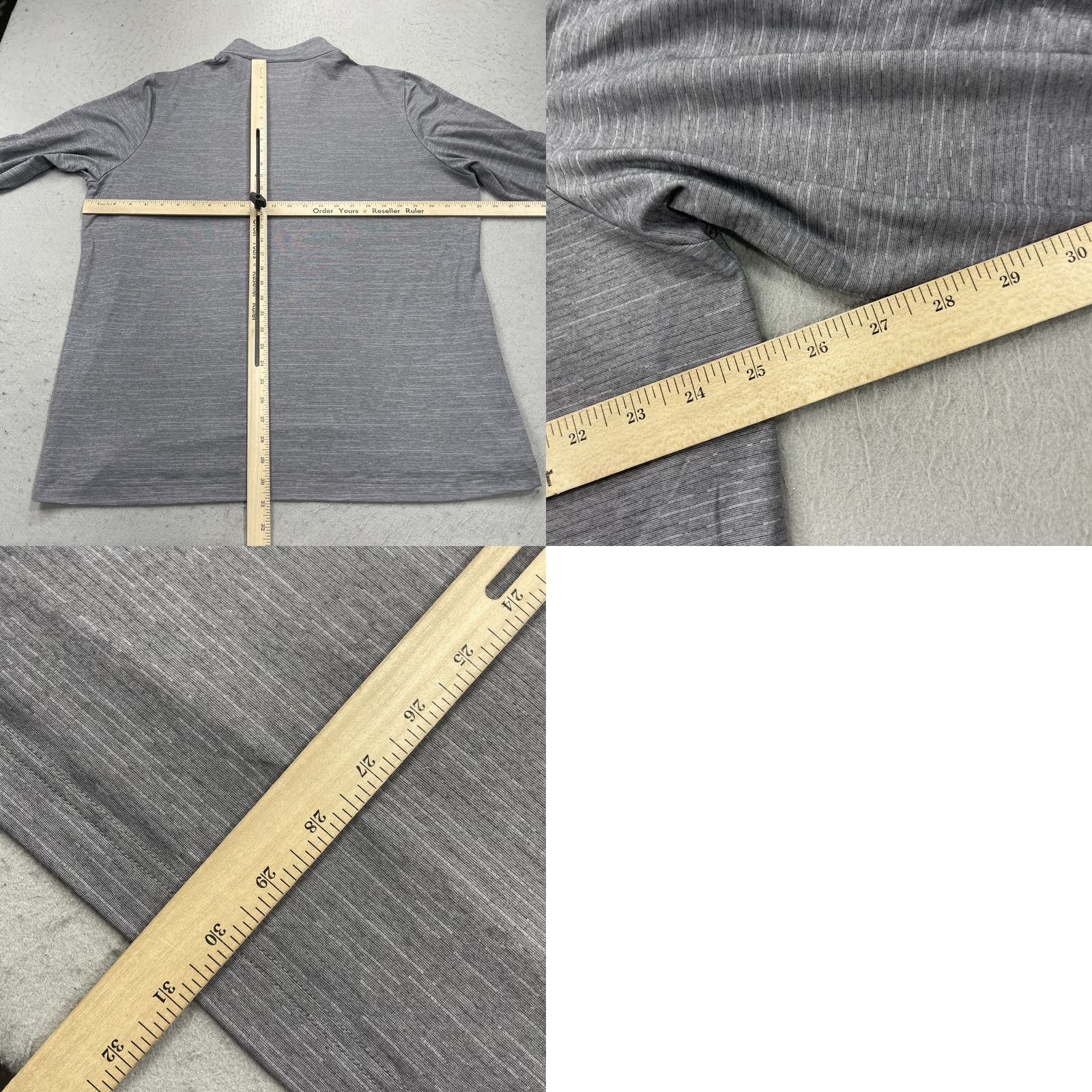 TravisMathew Travis Mathew Jacket Mens 2XL Gray Havasu Striped Pullover 1/4 Zip Golf Jacket Size US XXL / EU 58 / 5 - 8 Thumbnail