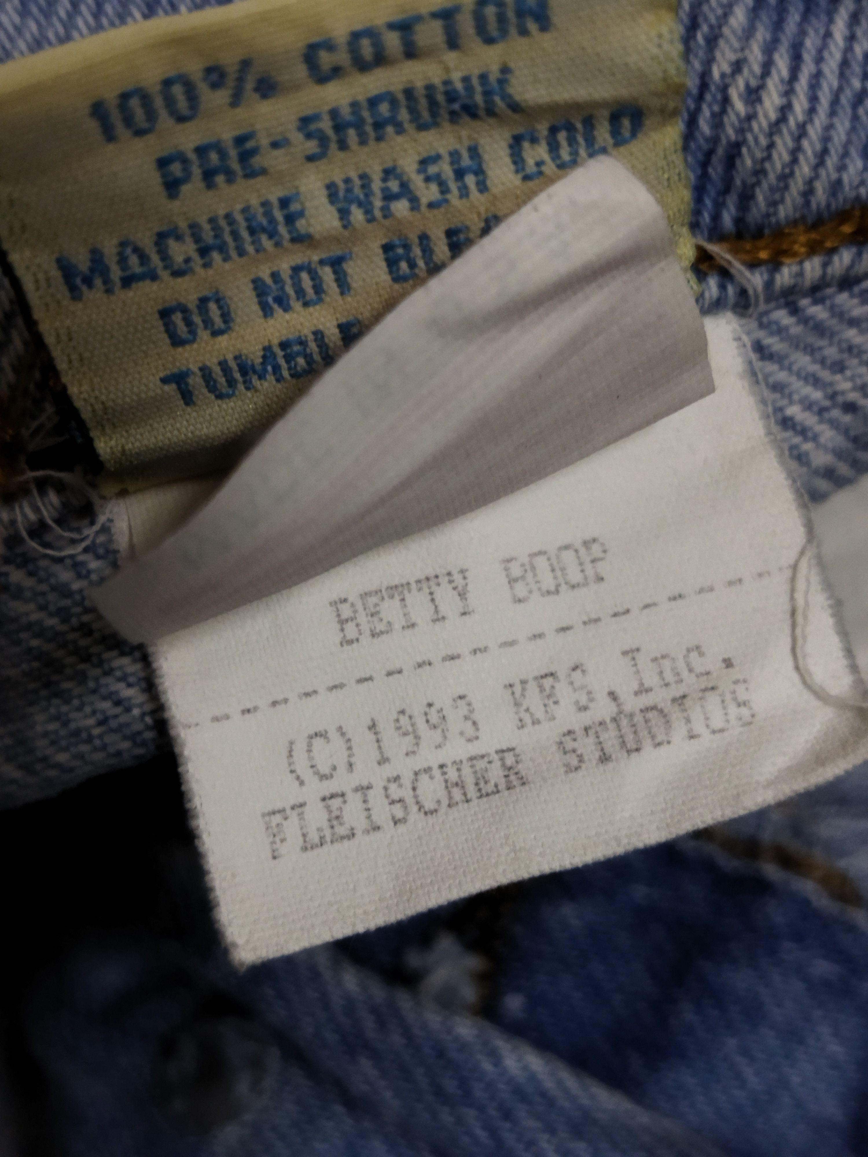 Too Cute Guetta Bros. × Vintage Vintage 1993 Too Cute Betty Boop Jeans Size 30" / US 8 / IT 44 - 8 Thumbnail
