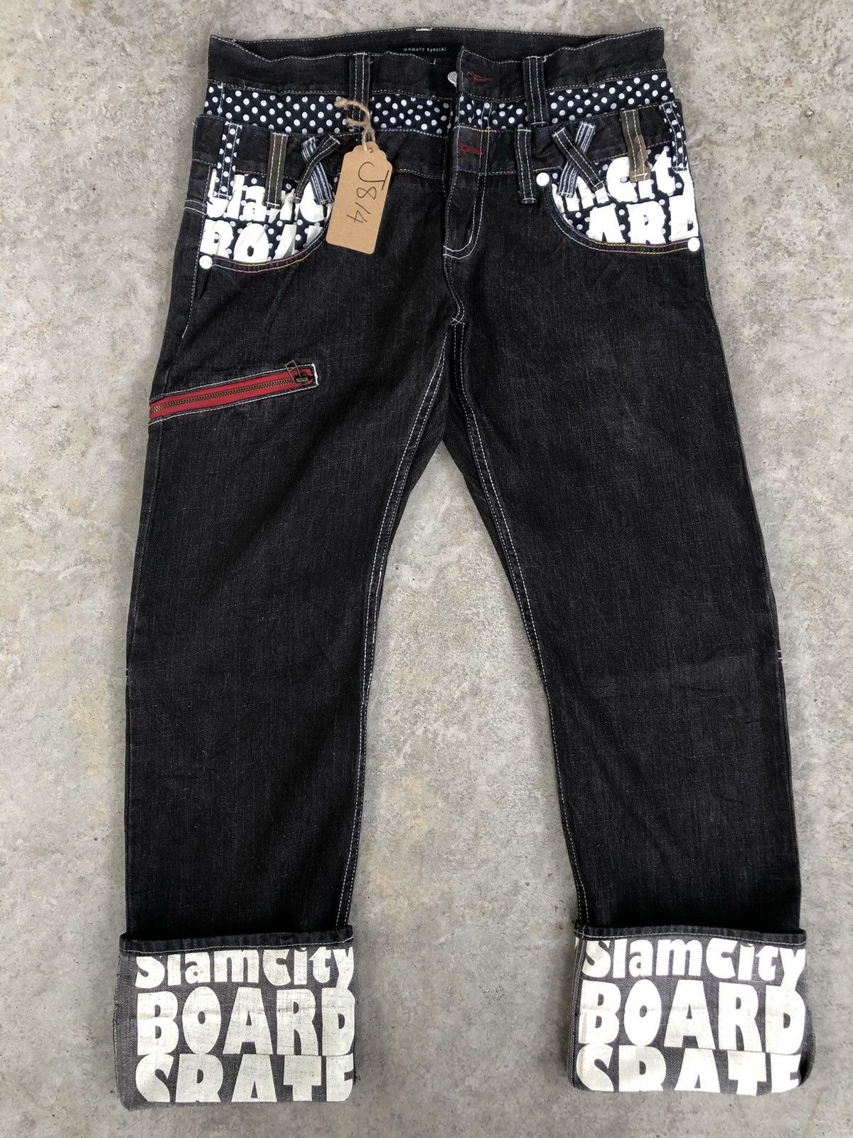 Japanese Brand Japanese Memory Special Double Waist Embroidered Logo Dis Size US 32 / EU 48 - 3 Thumbnail
