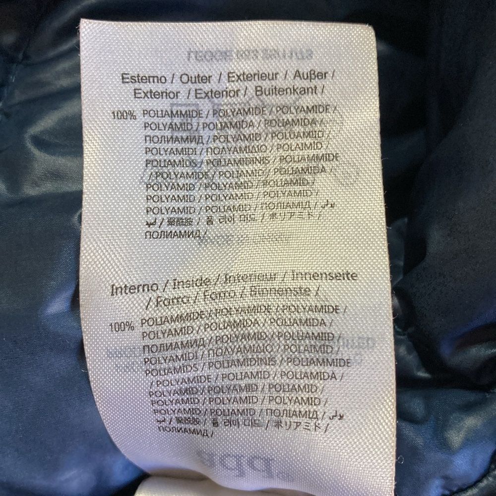 Add Add Italy Down Jacket Womens Size M Navy Blue Zip & Snap A S Size M / US 6-8 / IT 42-44 - 6 Thumbnail