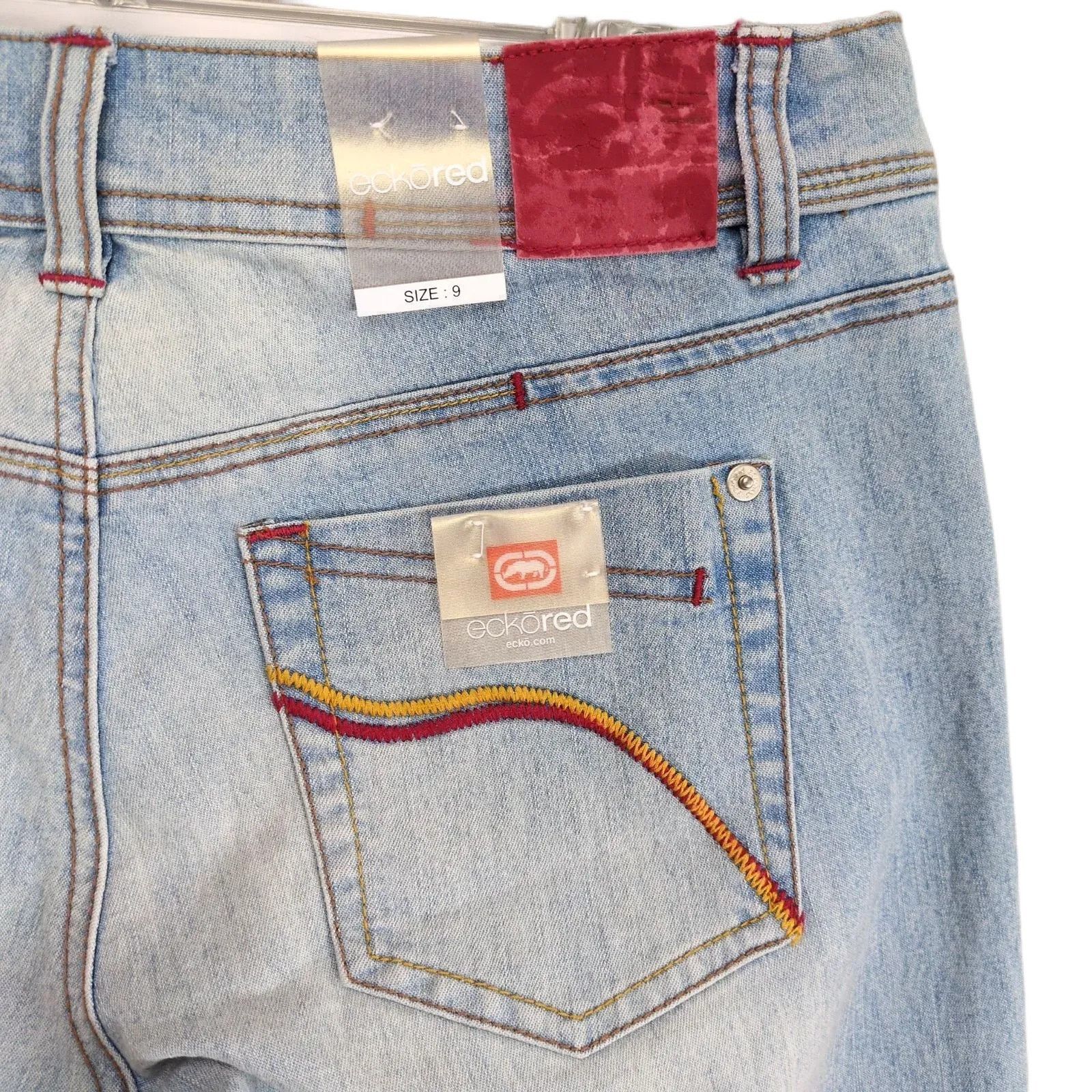 Ecko Unltd. NWT Ecko Red Denim Foundry Low Rise Bootcut Jeans 30x34 Size 30" / US 8 / IT 44 - 6 Thumbnail