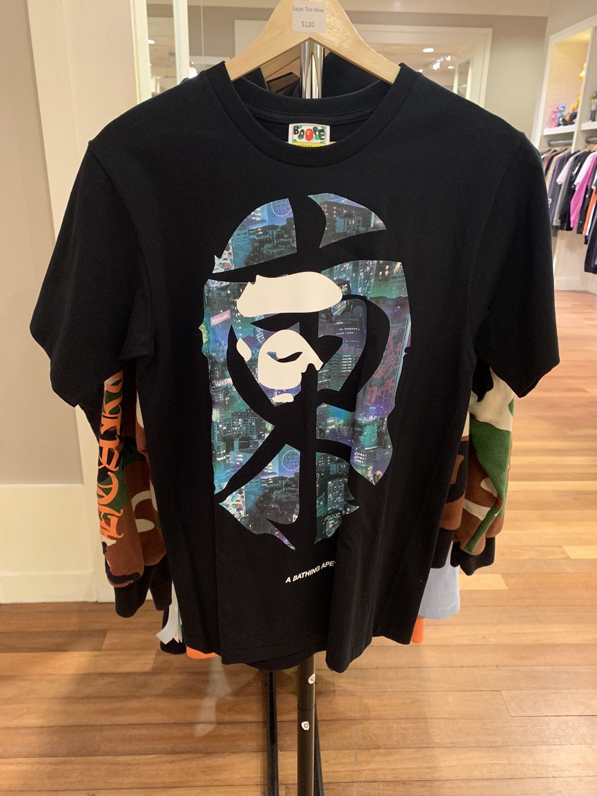 image of Bape Tokyo Ape Face in Black, Men's (Size Small)