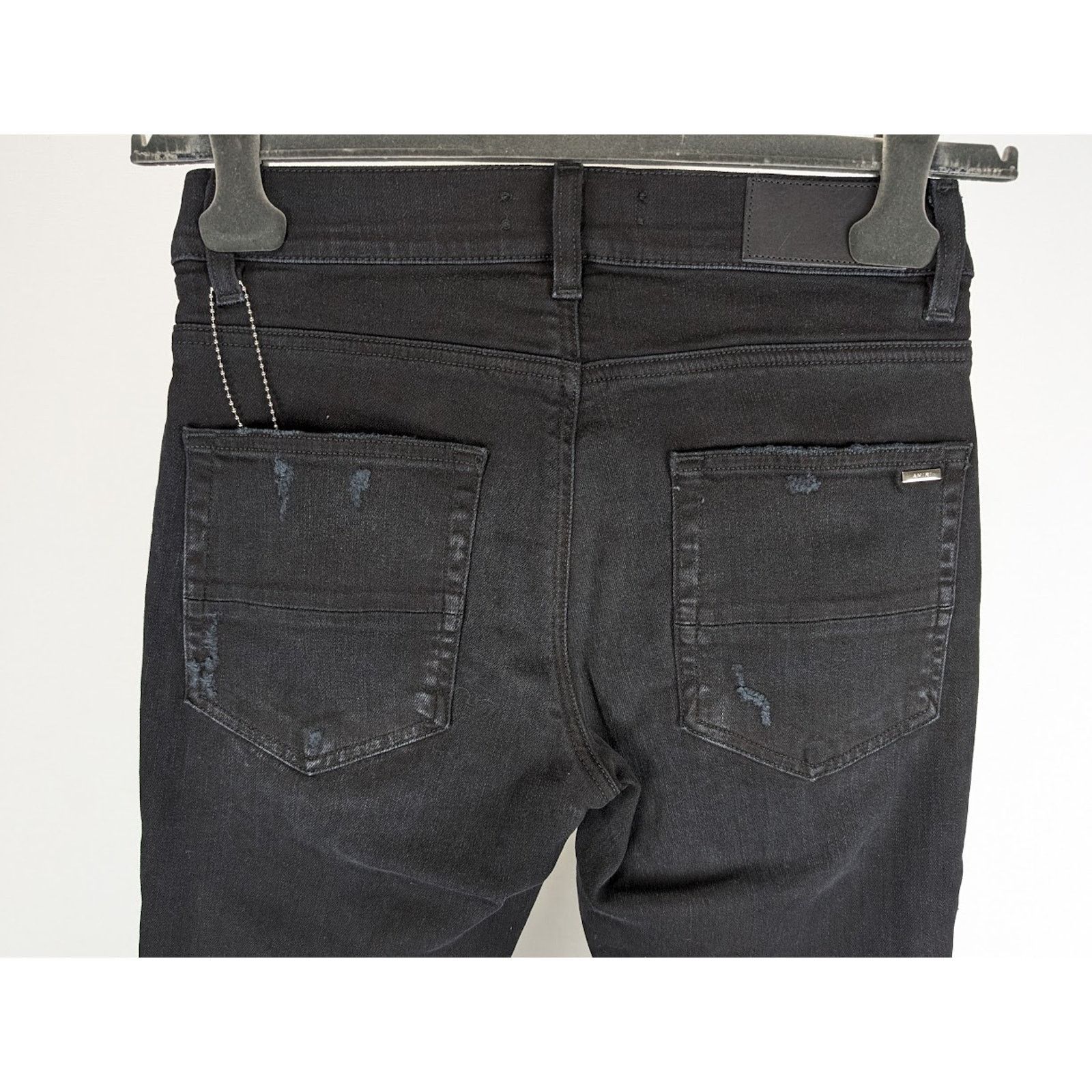 Amiri o1rshd1 Scarves Art Patch Jeans in Antique Black Size US 33 - 19 Thumbnail