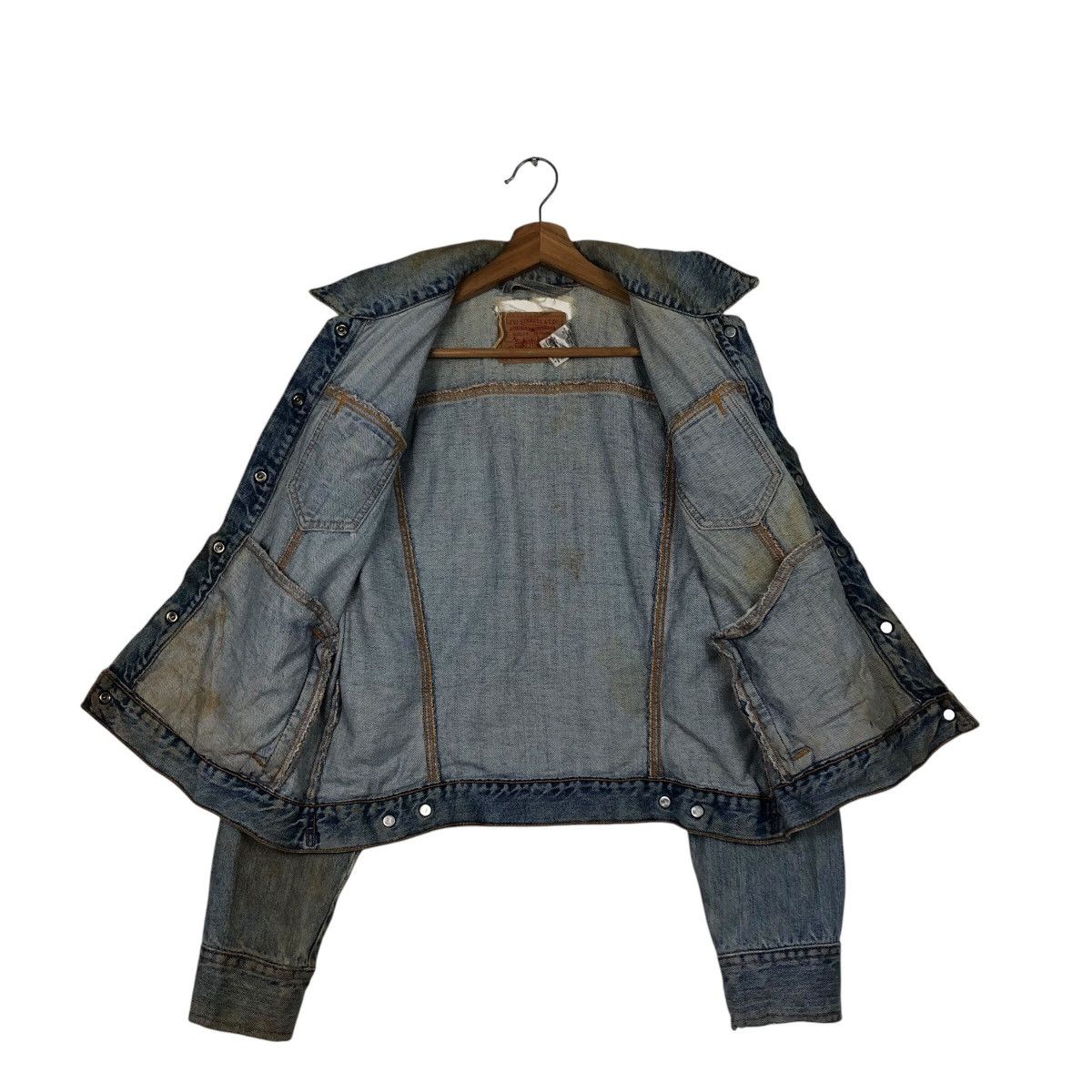 Levi's 📌Vintage Trucker Denim Jeans Rusty Design Levi's Size US L / EU 52-54 / 3 - 14 Thumbnail