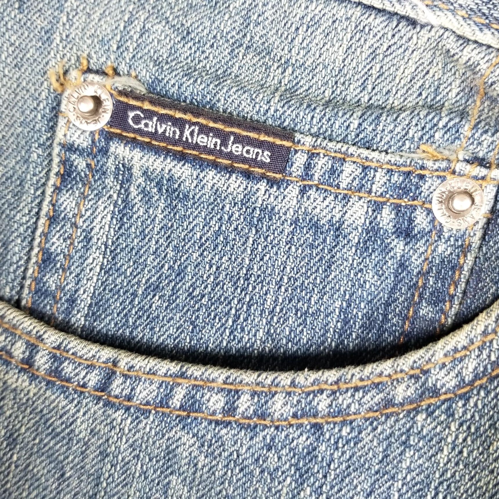 Vintage Calvin Klein Jeans 36x32 Medium Wash Straight Leg Denim Mens Size US 36 / EU 52 - 2 Thumbnail