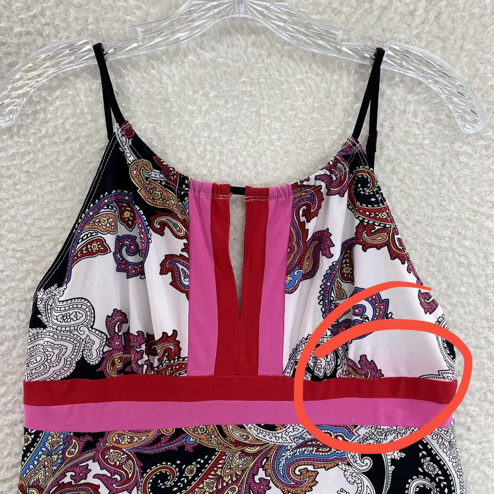 Vintage VINTAGE Bisou Bisou Camisole Tank Top M Pink Paisley Lingerie Size M / US 6-8 / IT 42-44 - 3 Thumbnail