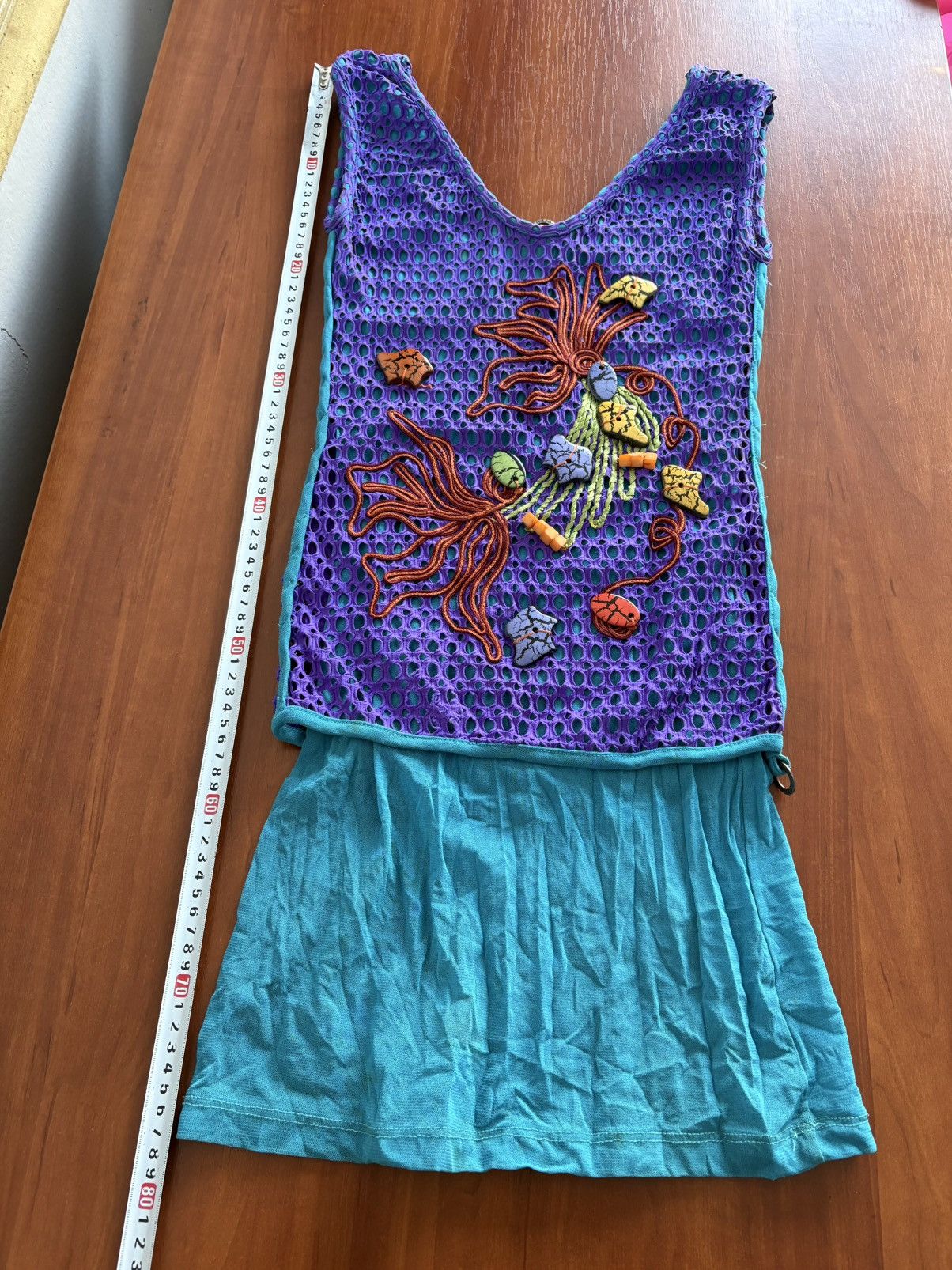 Japanese Brand SAVE THE QUEEN Vintage Silk Mini Dress Purple Size S Size S / US 4 / IT 40 - 12 Thumbnail