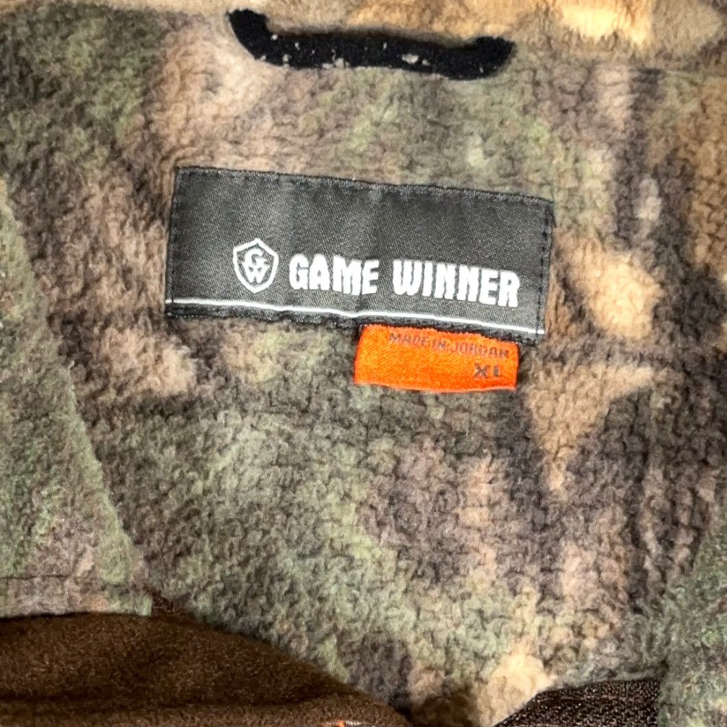 Realtree Game Winner Sweater Adult EXTRA LARGE Brown Realtree Camo Fleece Pullover Hunting Shirt Size US XL / EU 56 / 4 - 5 Thumbnail
