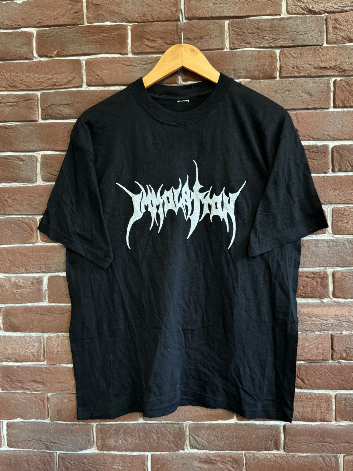 Band Tees Rare 90s Vintage Immolation Logo Metal Band Tshirt Grail Size US L / EU 52-54 / 3 - 1 Thumbnail