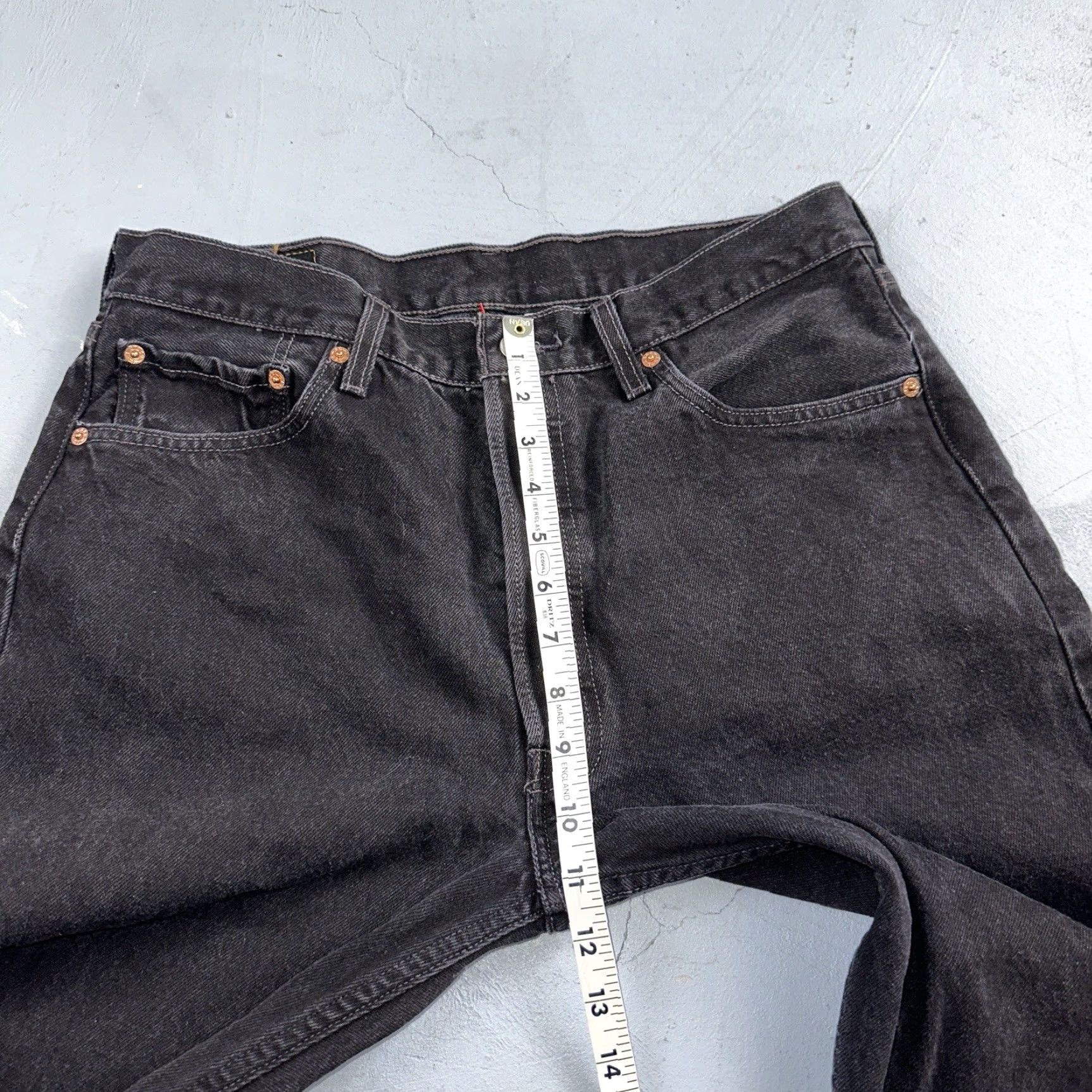 Levi's VINTAGE Levi's 501 Jeans Men 34x30 Dark Wash Straight Leg 90s Y2K Mid Rise Cotton Denim Size US 34 / EU 50 - 5 Thumbnail