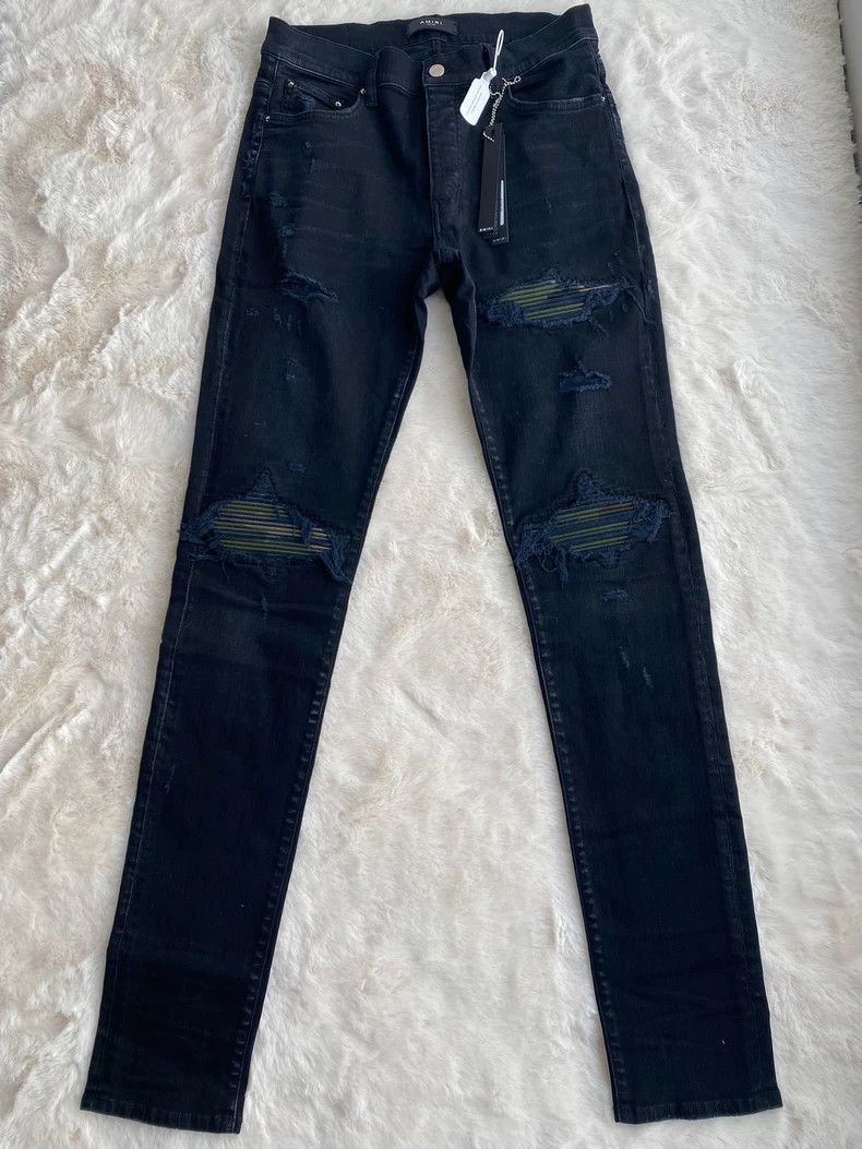 Amiri Amiri Washed black camouflage patchwork MX1 jeans 2502-Next Size US 32 / EU 48 - 1 Thumbnail