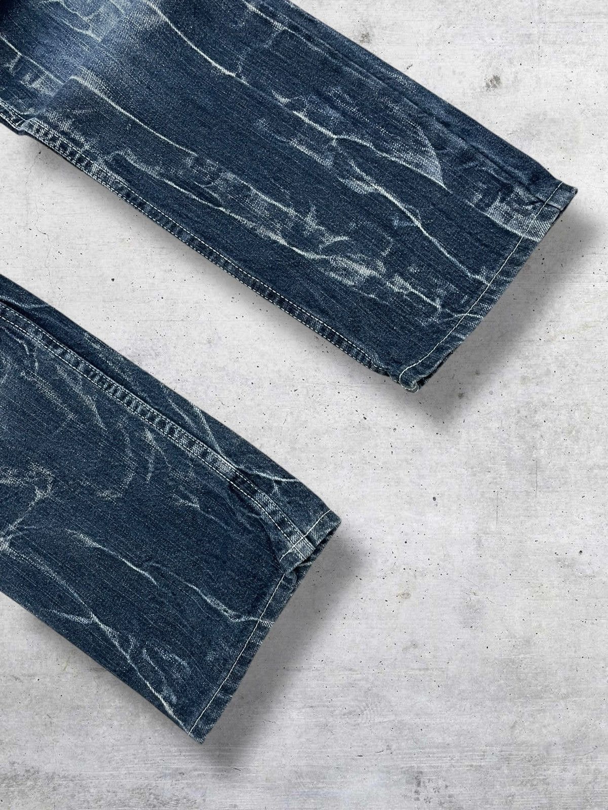 Hysteric Glamour 90S TRIBAL STORM NYLAUS WING DAICOCK PUNK DISTRESSED DENIM Size US 28 / EU 44 - 9 Thumbnail
