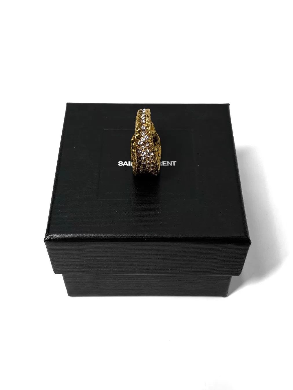 Saint Laurent Paris SLP 22SS Pave Cobra Brass Ring Size 6 Size ONE SIZE - 6 Thumbnail