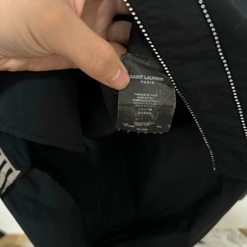 Saint Laurent Paris Saint Laurent Paris Black rhinestone shirt-2505 Size US M / EU 48-50 / 2 - 4 Thumbnail