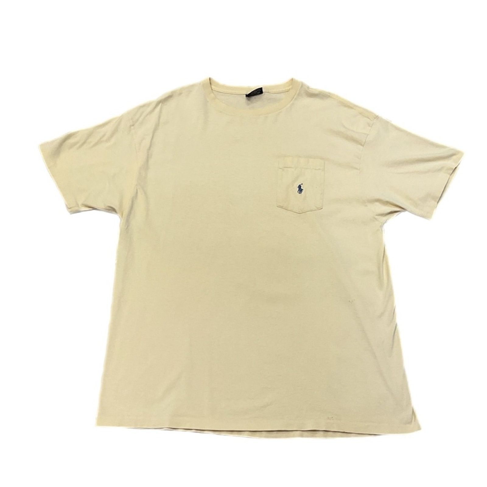 Polo Ralph Lauren Vintage Polo by Ralph Lauren Pocket Yellow T-Shirt Size US L / EU 52-54 / 3 - 1 Thumbnail