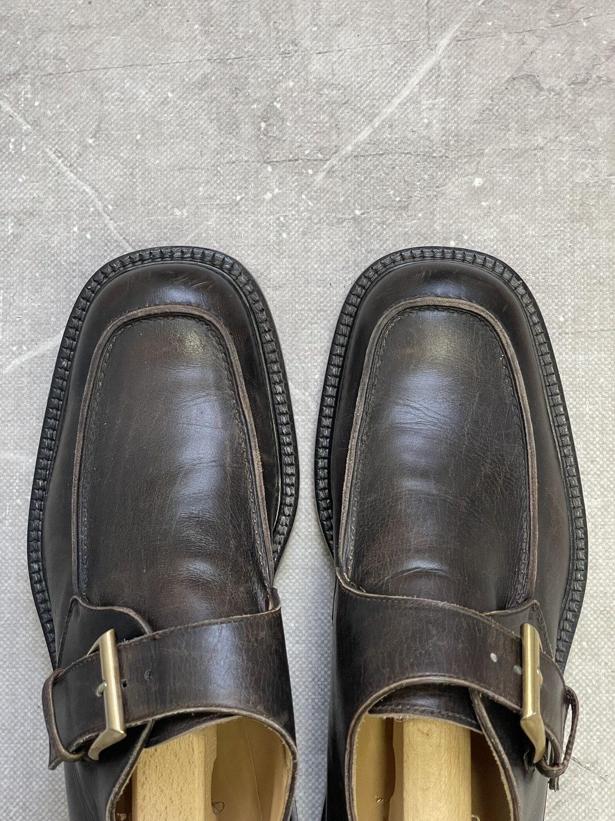 If Six Was Nine Swen & son hand made monk leather shoes loafers classic Size US 8 / EU 41 - 9 Thumbnail