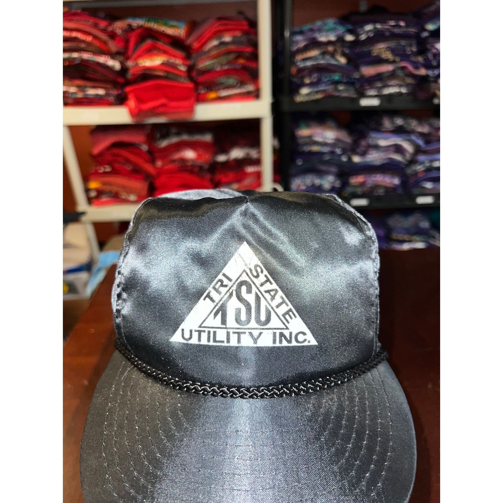Vintage Vintage Tri State Utility Snapback Cap Headwear Hat Black OS Size ONE SIZE - 2 Thumbnail