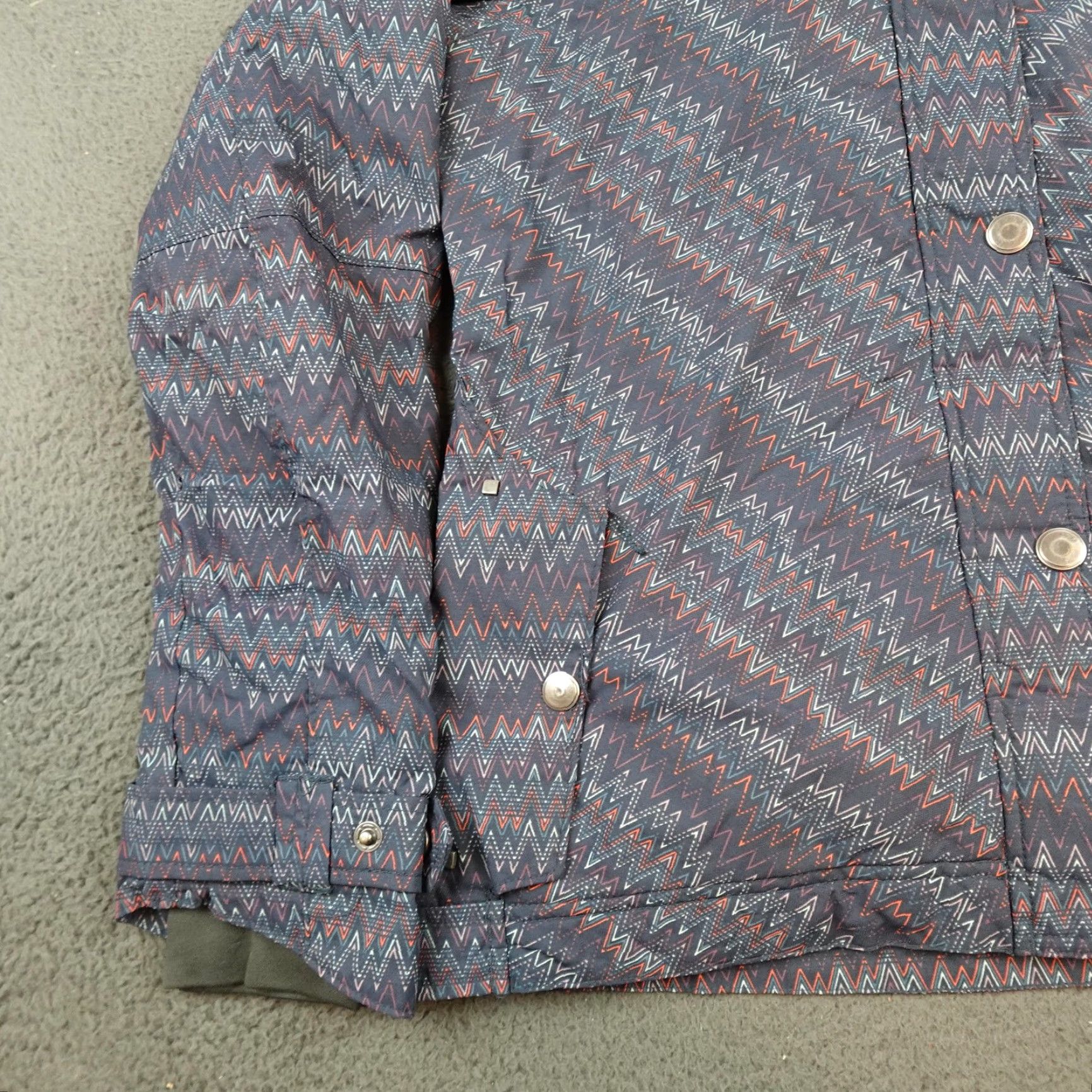 Vintage Columbia Jacket Womens M Blue Chevron Hooded Insulated Ski Snowboard WL4028 Size M / US 6-8 / IT 42-44 - 3 Thumbnail