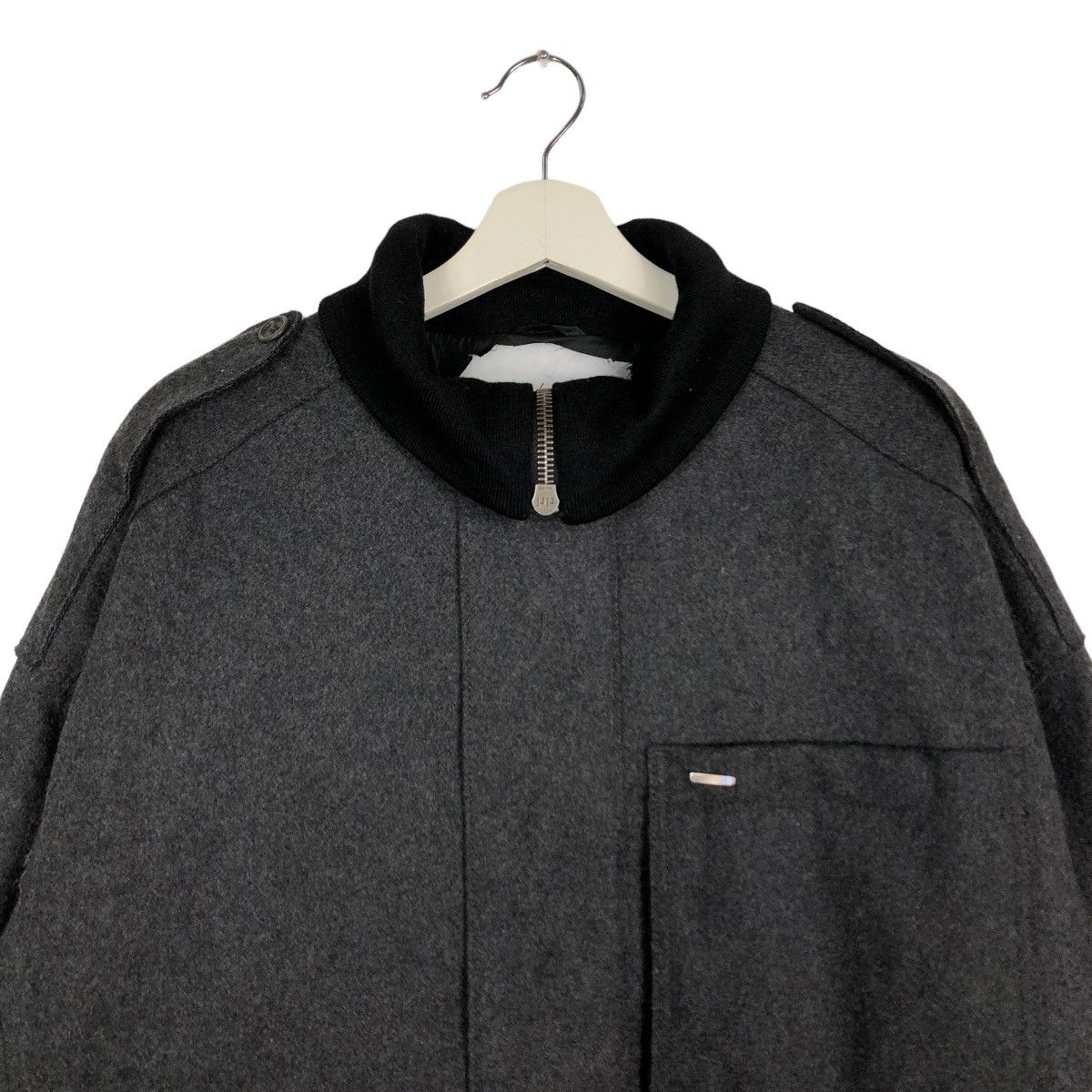 Prada 🔥 PRADA WOOL ANORAK ZIPPER HIGHCOLAR JACKET MADE IN ITALY Size US M / EU 48-50 / 2 - 3 Thumbnail