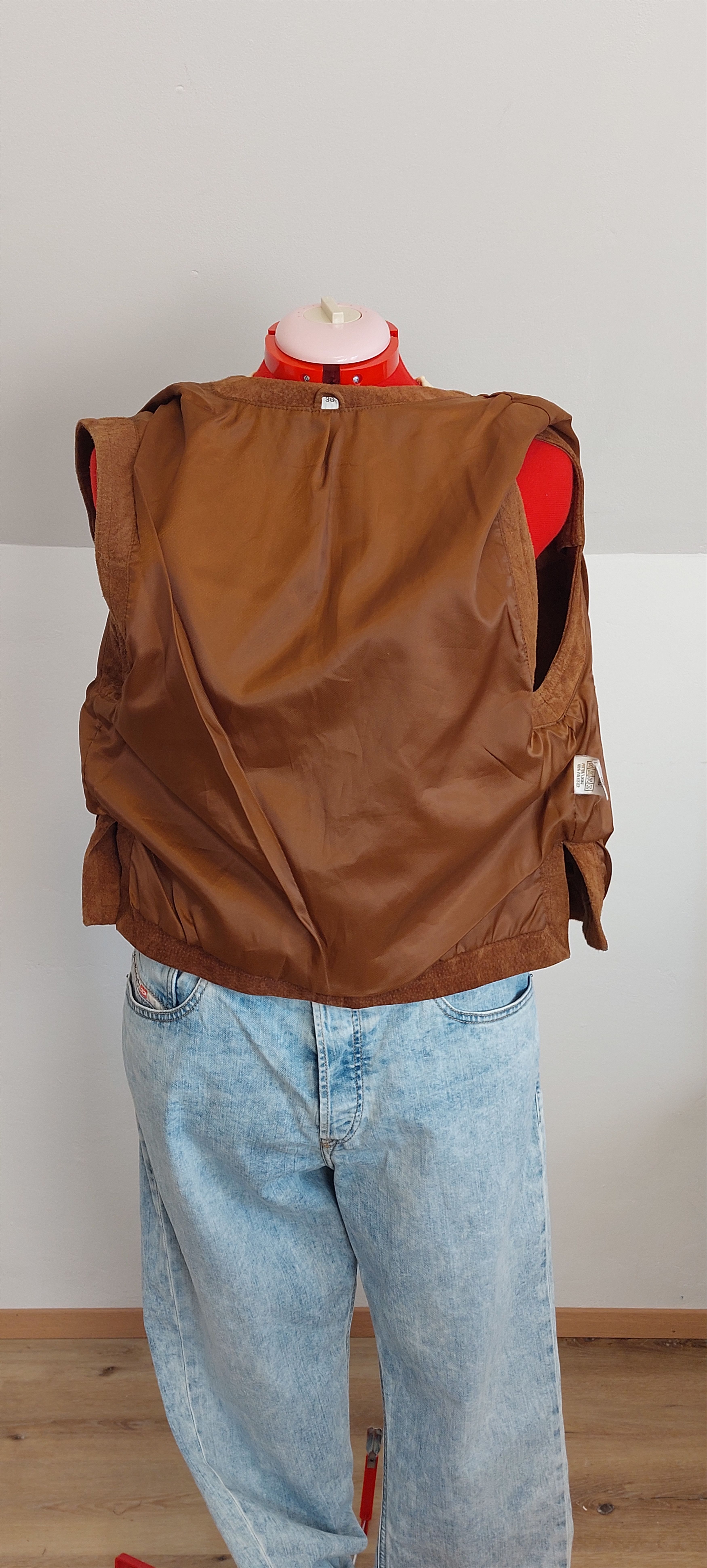 Vintage 90s Suede Trachten Vest – Vintage German Western Style Size S / US 4 / IT 40 - 7 Thumbnail