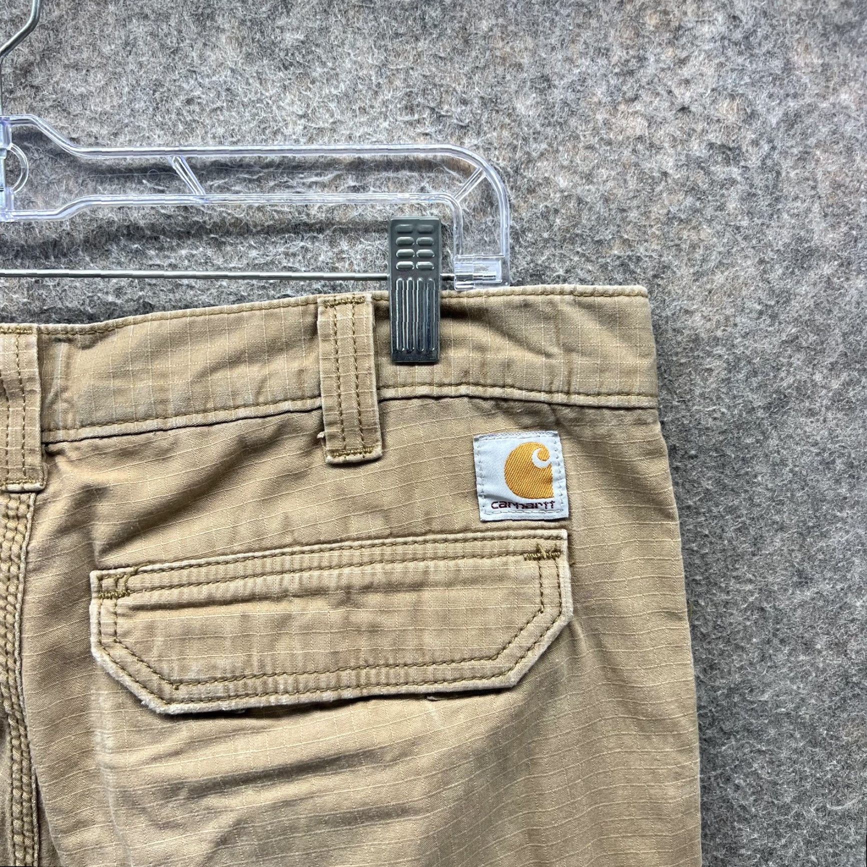 Carhartt Carhartt Force Cargo Pants Mens 34x32 Beige Relaxed Fit Workwear Utility Ripstop Pants Size US 34 / EU 50 - 5 Thumbnail