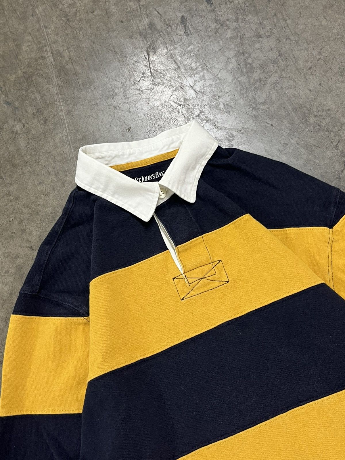 Polo Ralph Lauren × Vintage Vintage striped rugby shirt preppy streetwear hype y2k Size US L / EU 52-54 / 3 - 4 Thumbnail
