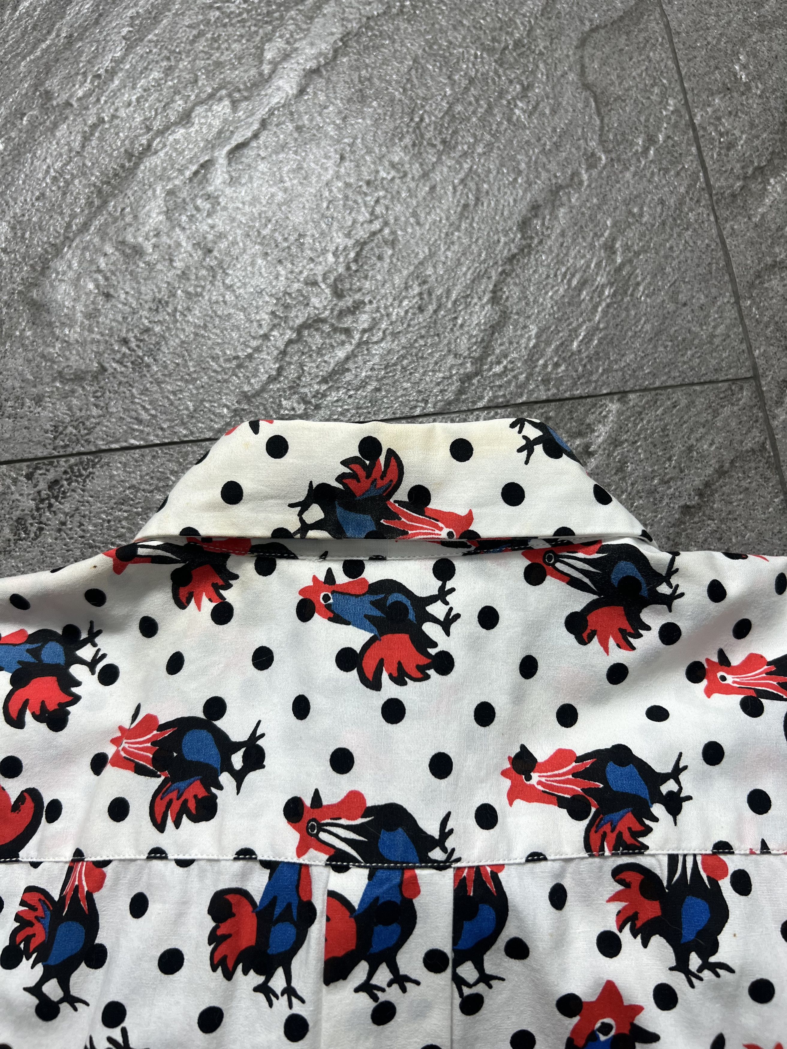 Comme des Garcons Comme des Garçons Black Chicken Printed Dot Shirt Size US M / EU 48-50 / 2 - 3 Thumbnail