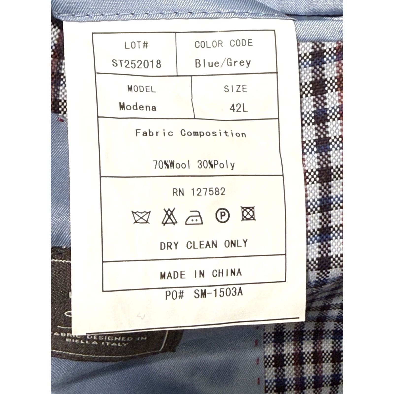 Vintage VINTAGE NWT Roberto Rosso Modena Sport Coat Mens 42L Plaid Wool Blend Lanificio Jacket Size US XS / EU 42 / 0 - 6 Thumbnail