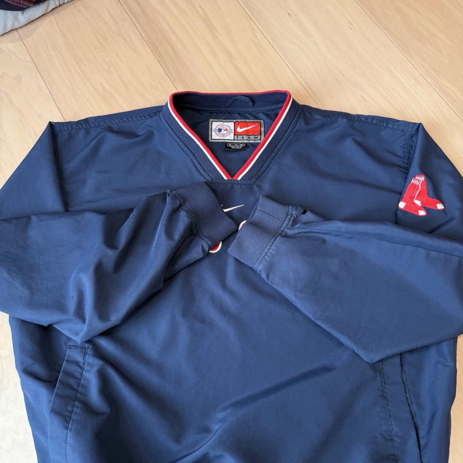 Nike × Vintage Vintage Boston Red Sox Sweatshirt Small Navy Y2K Nike Center Size US S / EU 44-46 / 1 - 6 Thumbnail