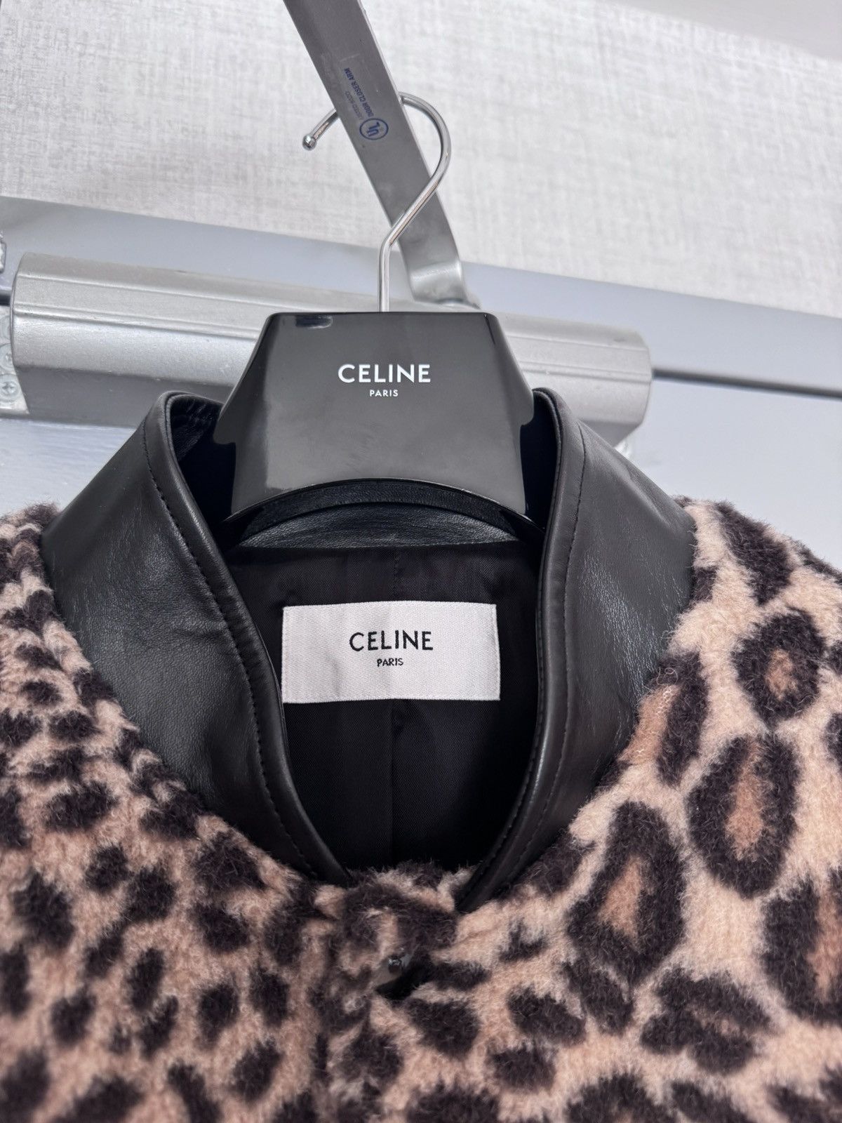 Celine Celine FW22 Leopard Teddy Varsity Moto Jacket Size US M / EU 48-50 / 2 - 3 Thumbnail