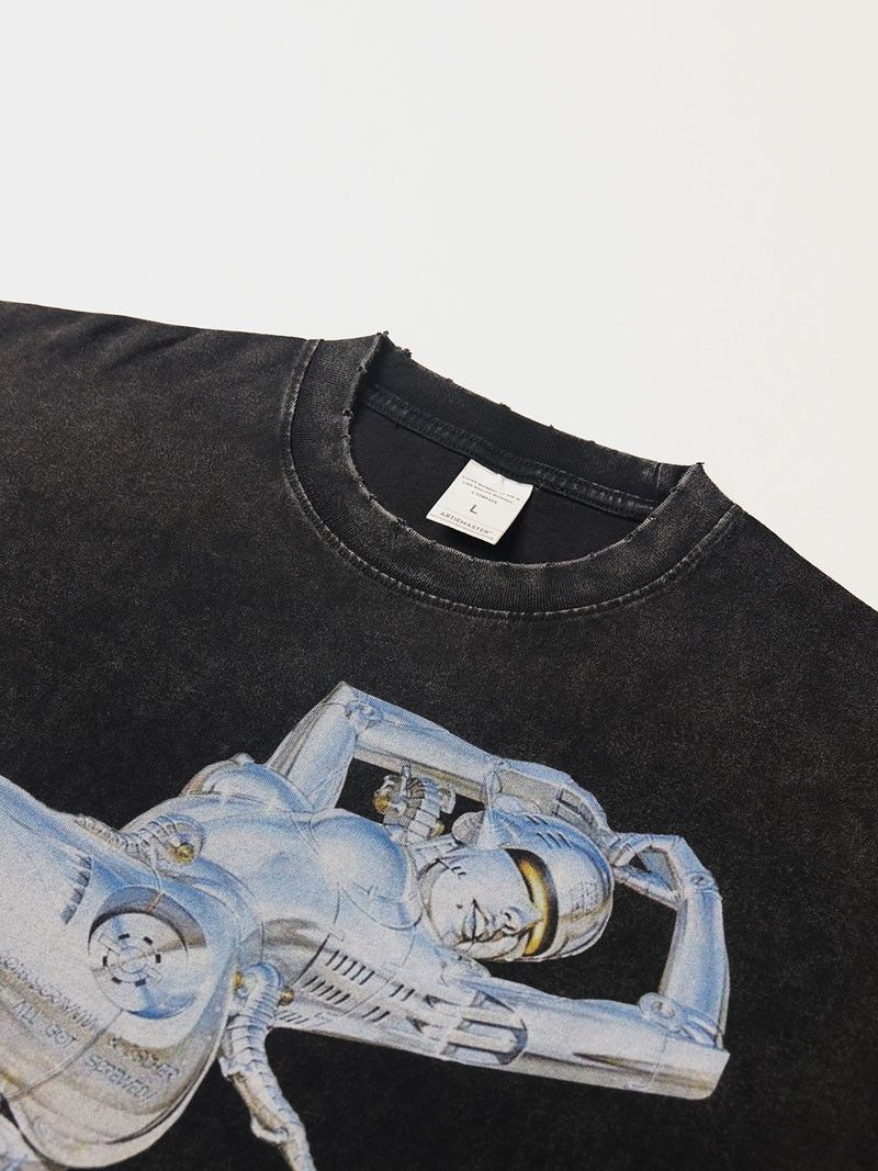 Japanese Brand × Vintage Goth Robot Vintage Design Graphic Tees Size US L / EU 52-54 / 3 - 3 Thumbnail