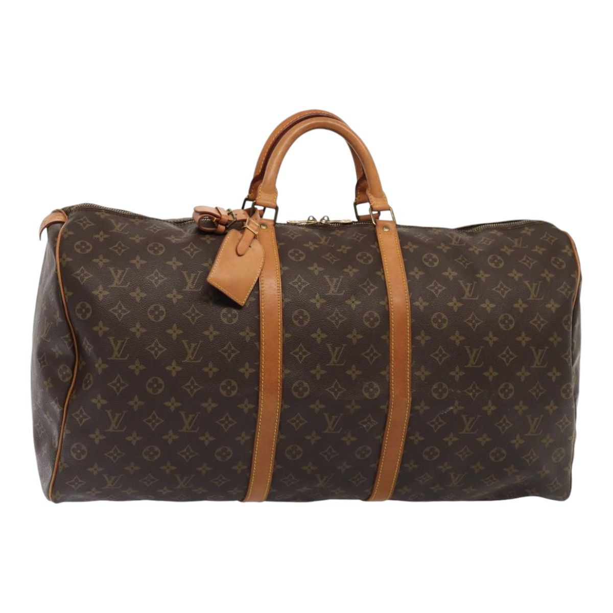 Louis Vuitton Keepall 60 Brown Canvas Travel Bag (Pre-Owned) Size ONE SIZE - 1 Thumbnail