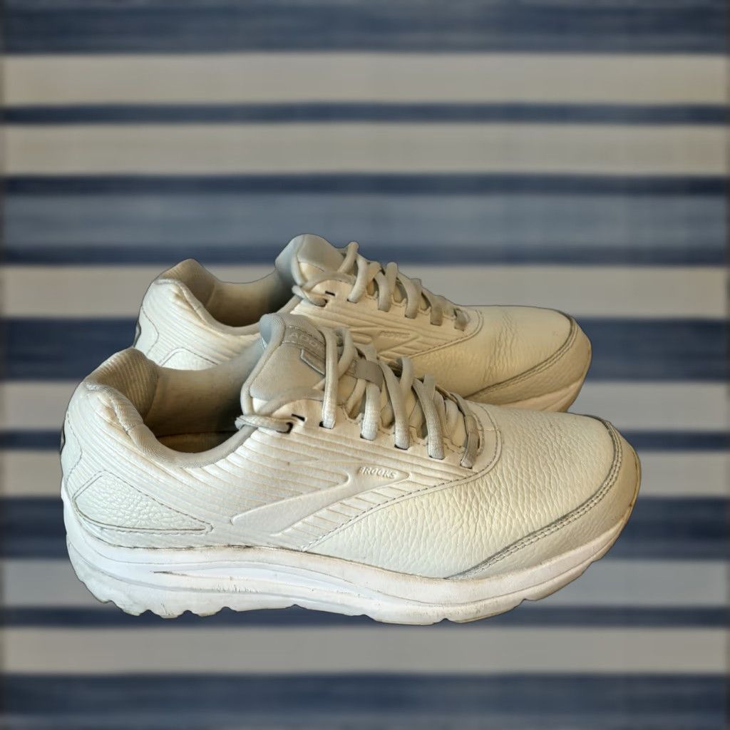 Brooks Brooks Addiction Walker 2 Sneakers White Leather Cushioned Comfort Women’s Sz 7 Size US 5 / IT 35 - 1 Thumbnail