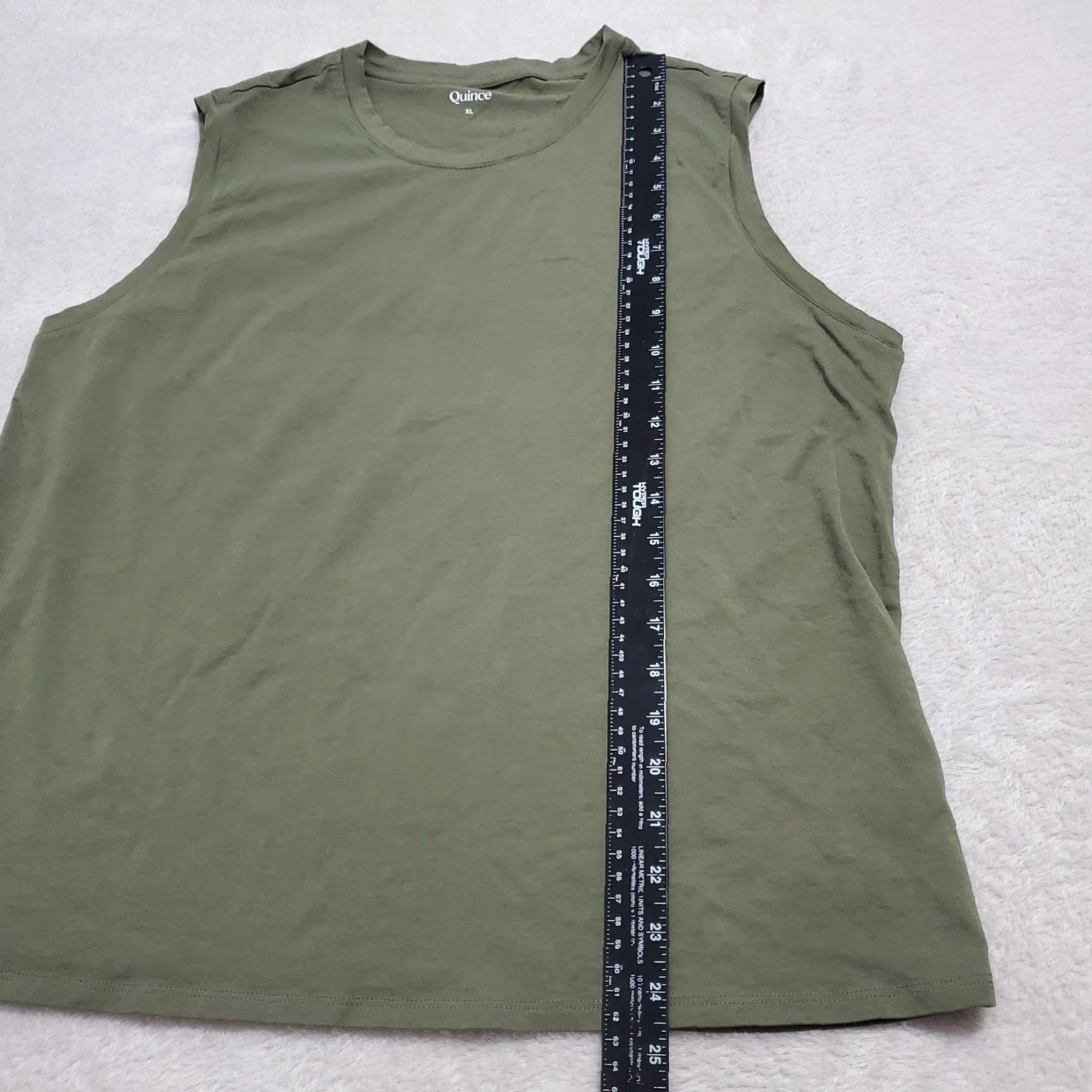 Quince Quince Muscle Tee Women XL Green Round Neck Sleeveless Top Active Casual Tank Shirt Women's Athletic Minimalist Size XL / US 12-14 / IT 48-50 - 7 Thumbnail