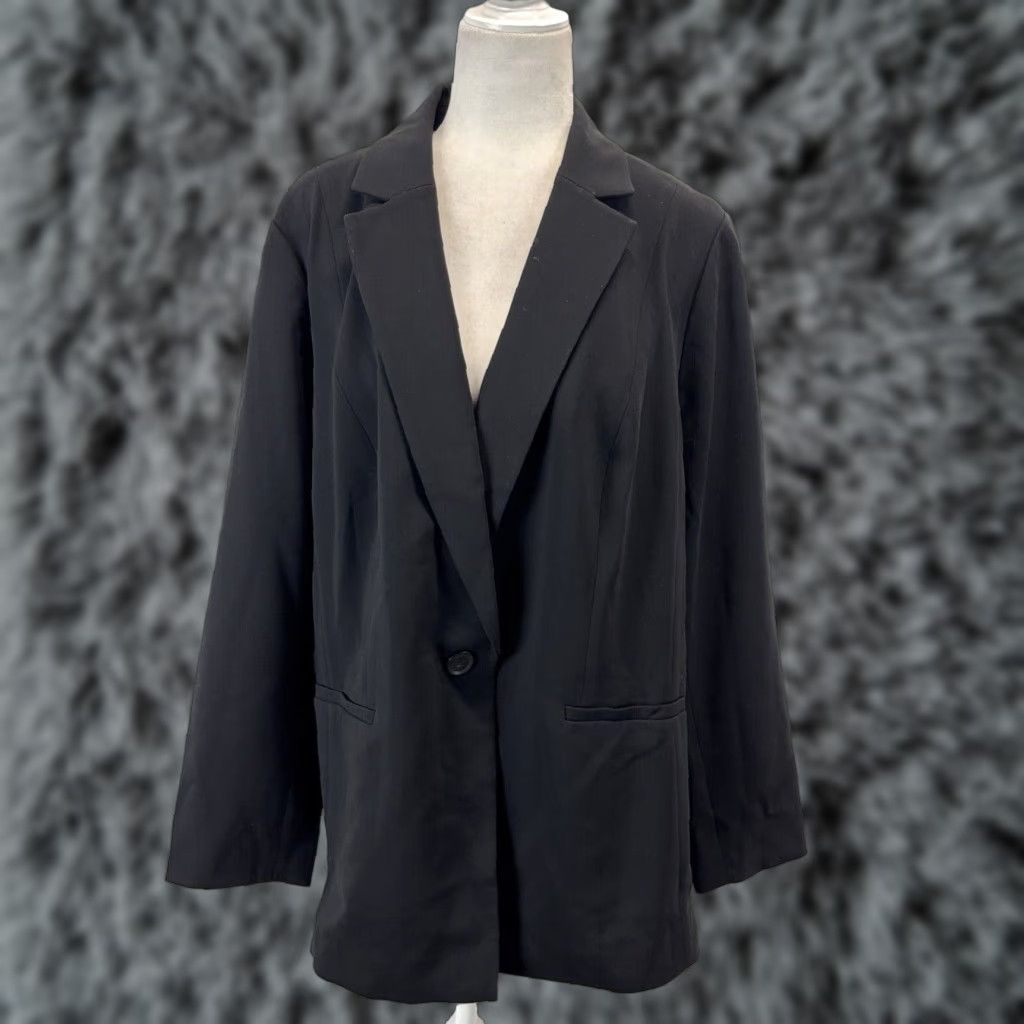 Talbots Talbots Black Blazer Coat Women's Plus Size 18W Business Sweater Jacket Formal Classic Size XXL / US 16-18 / IT 52-54 - 1 Thumbnail