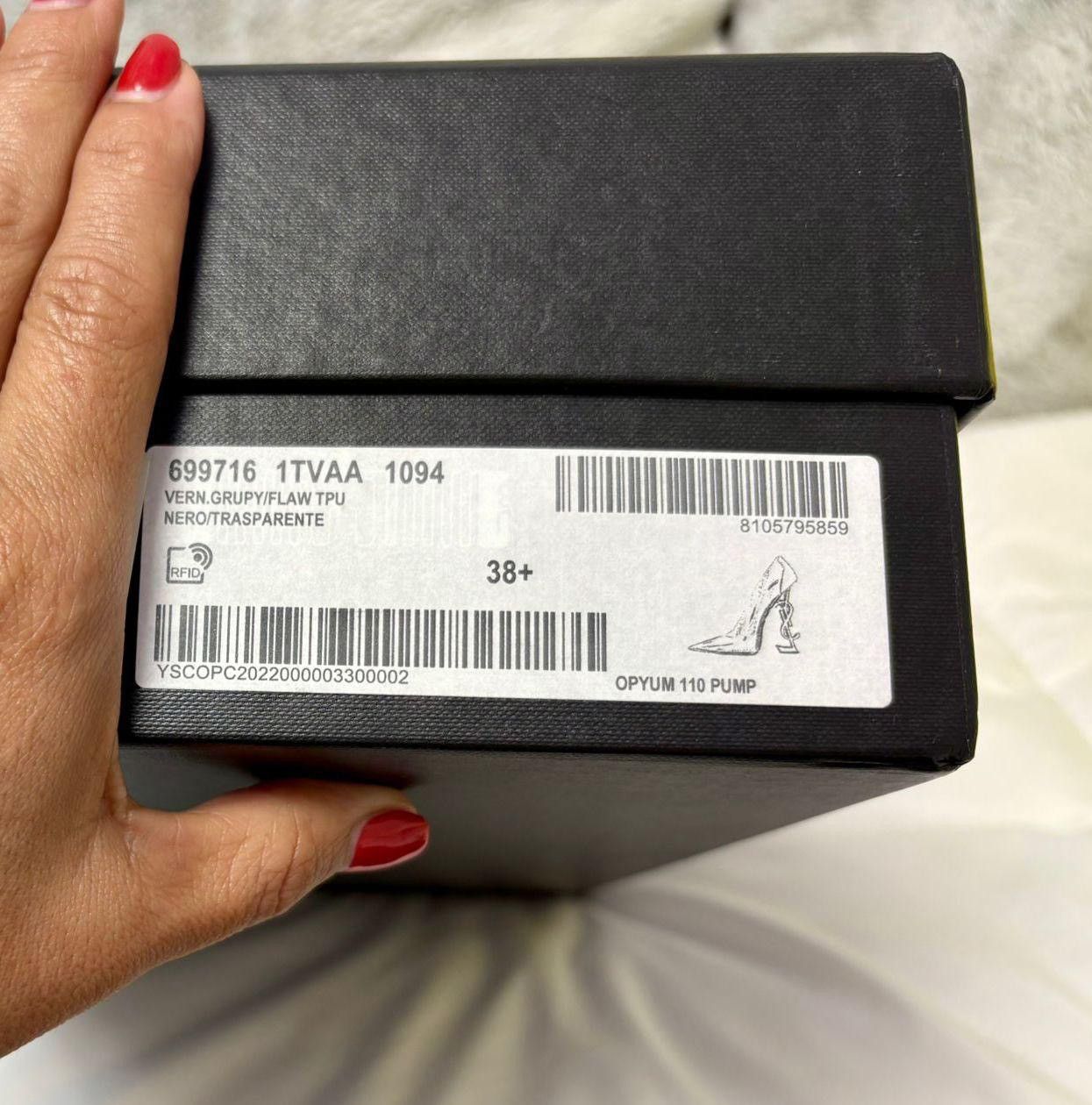 Yves Saint Laurent YSL Opyum 110 Pumps Pointy Toe Heels Size US 8.5 / IT 38.5 - 6 Thumbnail