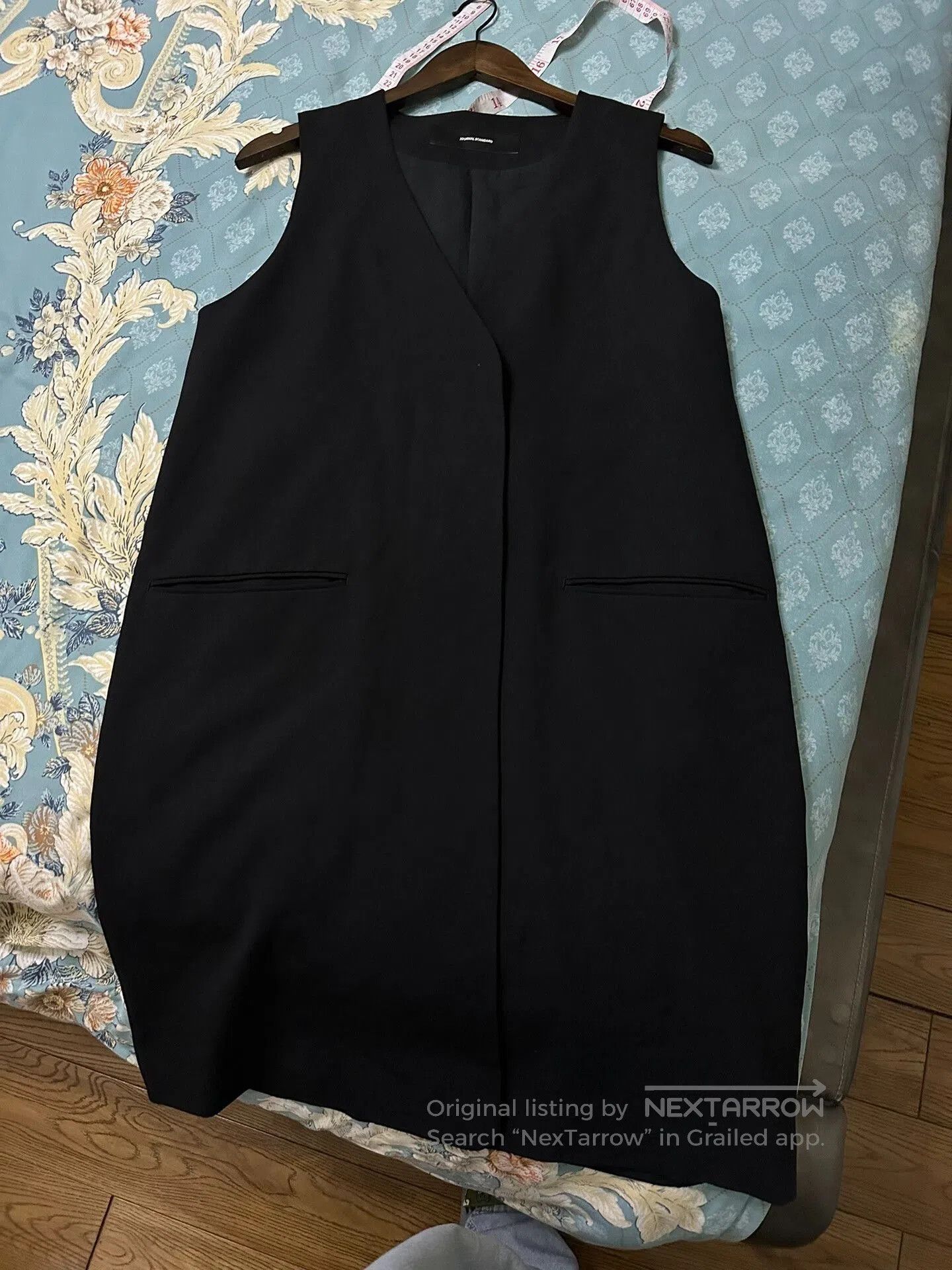 Journal Standard Long Black Vest Coat for Women. Size M / US 6-8 / IT 42-44 - 5 Thumbnail