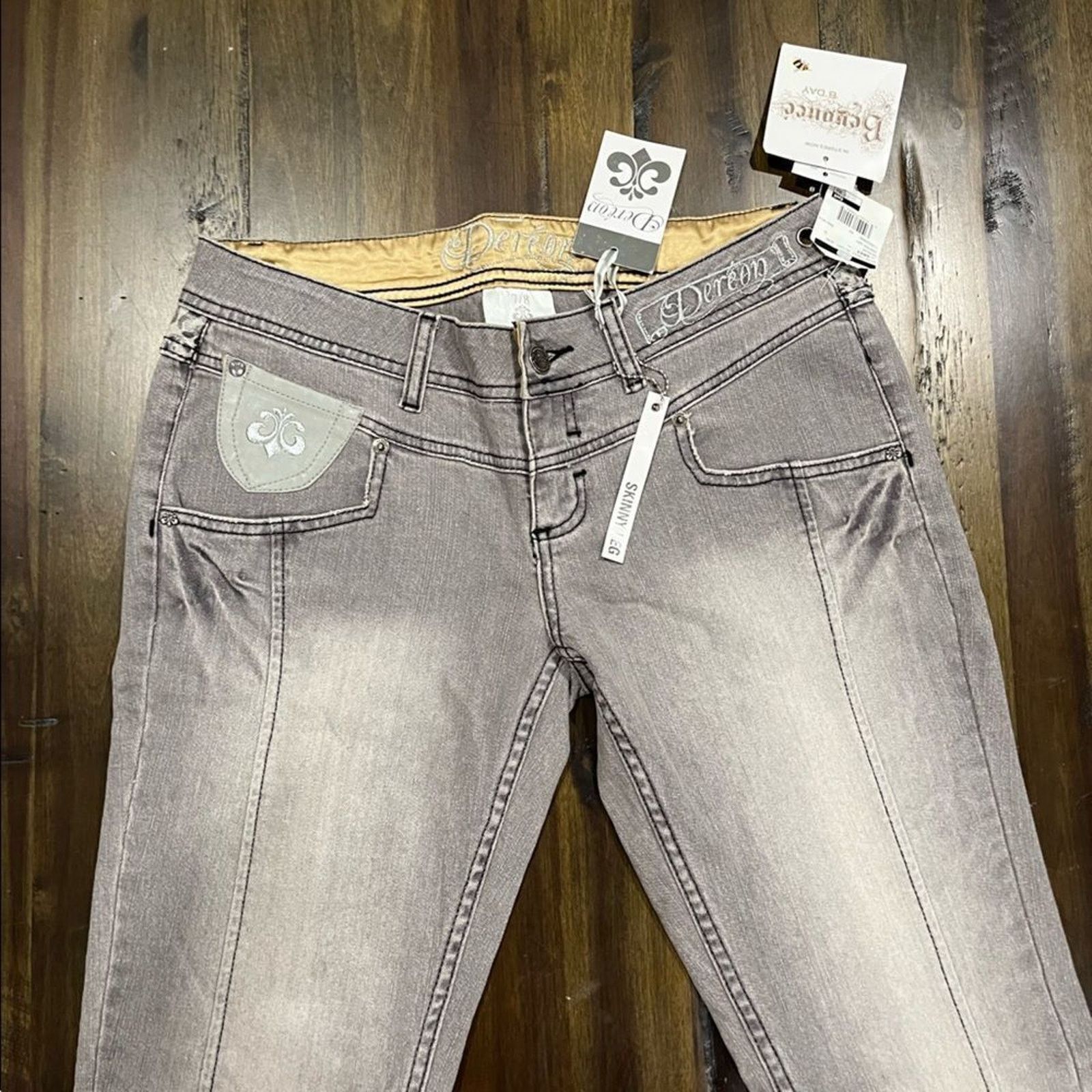 NBDN Nobrandedon NWT House of Deréon Beyoncé Jeans Diva Crest Skinny Size 30" / US 8 / IT 44 - 3 Thumbnail