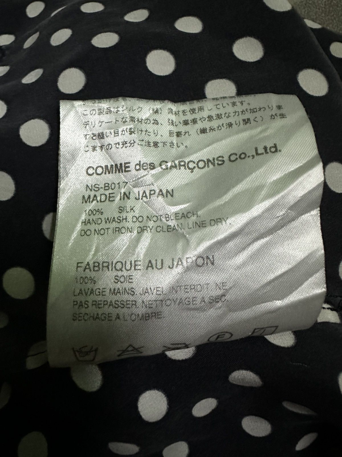 Comme des Garcons Comme des garcons girl black and white polka dot silk shirt Size S / US 4 / IT 40 - 9 Thumbnail