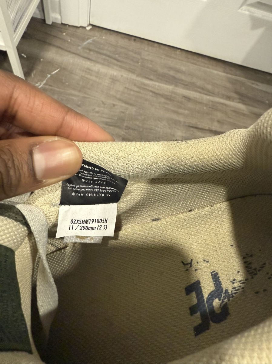 Bape Bapestas Sk8 marine blue and grey size 11 Size US 11 / EU 44 - 12 Thumbnail
