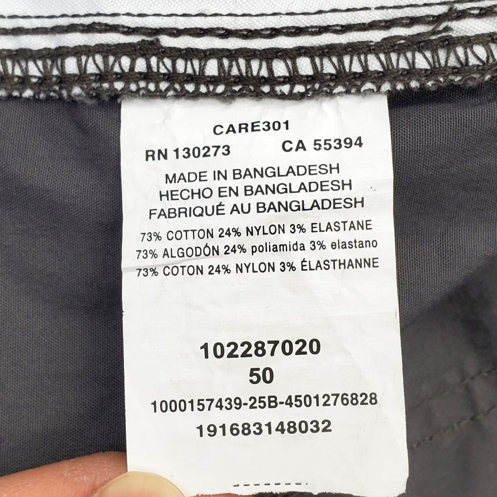 Lee Lee Mens Cargo Shorts 50 Gray Extreme Motion Relaxed Fit Waistband Cotton Cotton Cargo Pocket 10.25 Inseam 23.25 Inseam 24.25 Waist Size US 34 / EU 50 - 7 Thumbnail