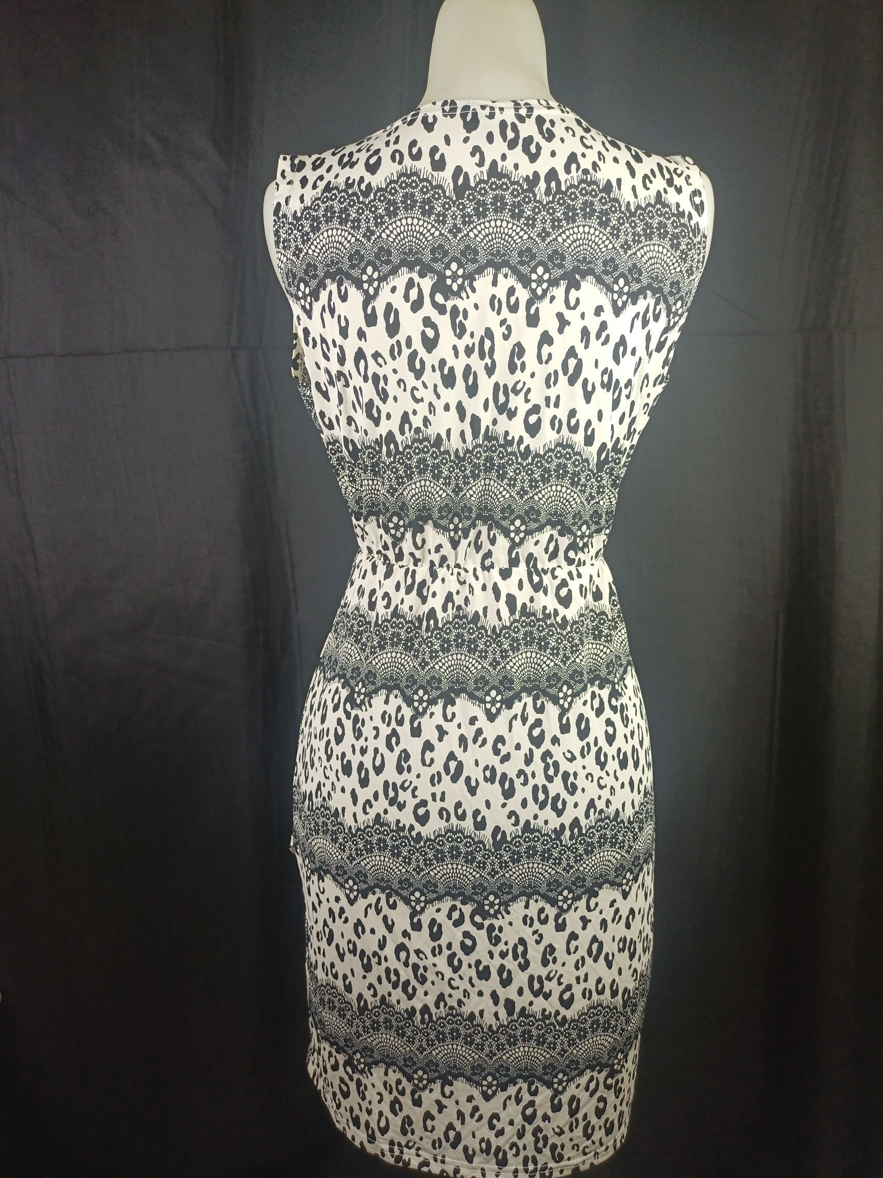 Designer × DressCamp × Japanese Brand GUMZZI Women's Sleeveless Dress Leopard Print Size M / US 6-8 / IT 42-44 - 14 Thumbnail